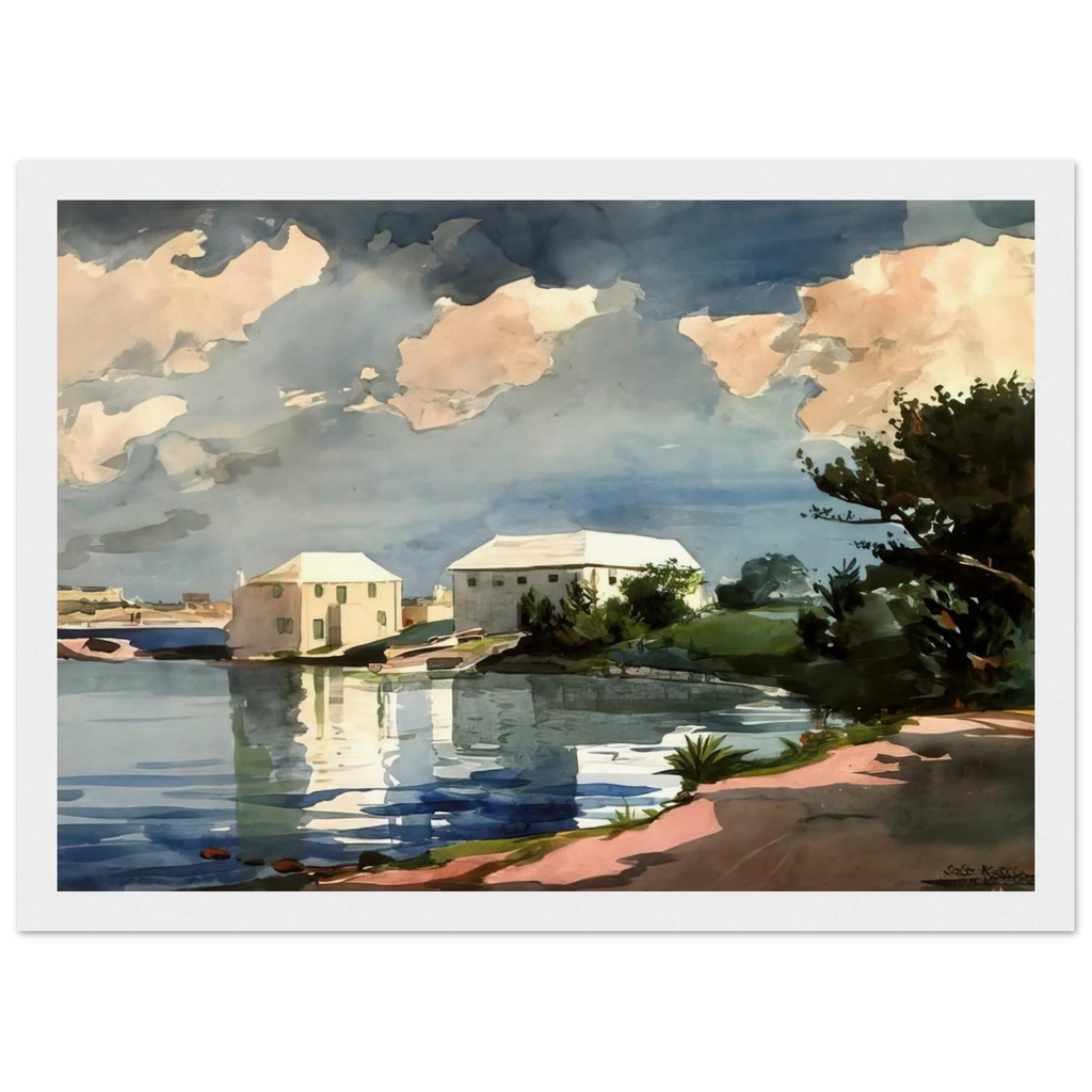 SALT KETTLE BERMUDA Framed Poster | Winslow Homer Framed Prints Wall Art | Winslow Homer Store
