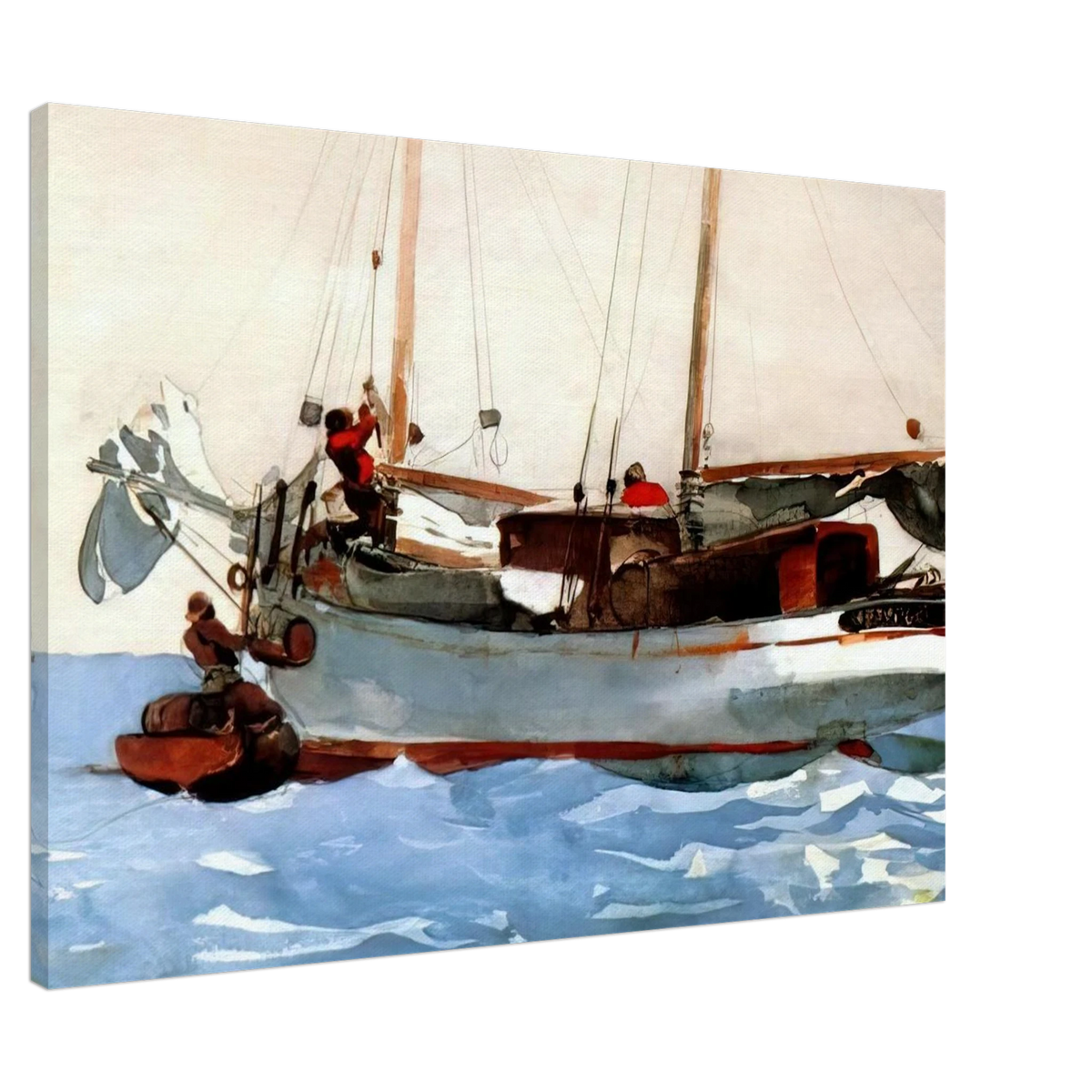 TAKING ON WET PROVISIONS Canvas | Winslow Homer Canvas | Winslow Homer Store