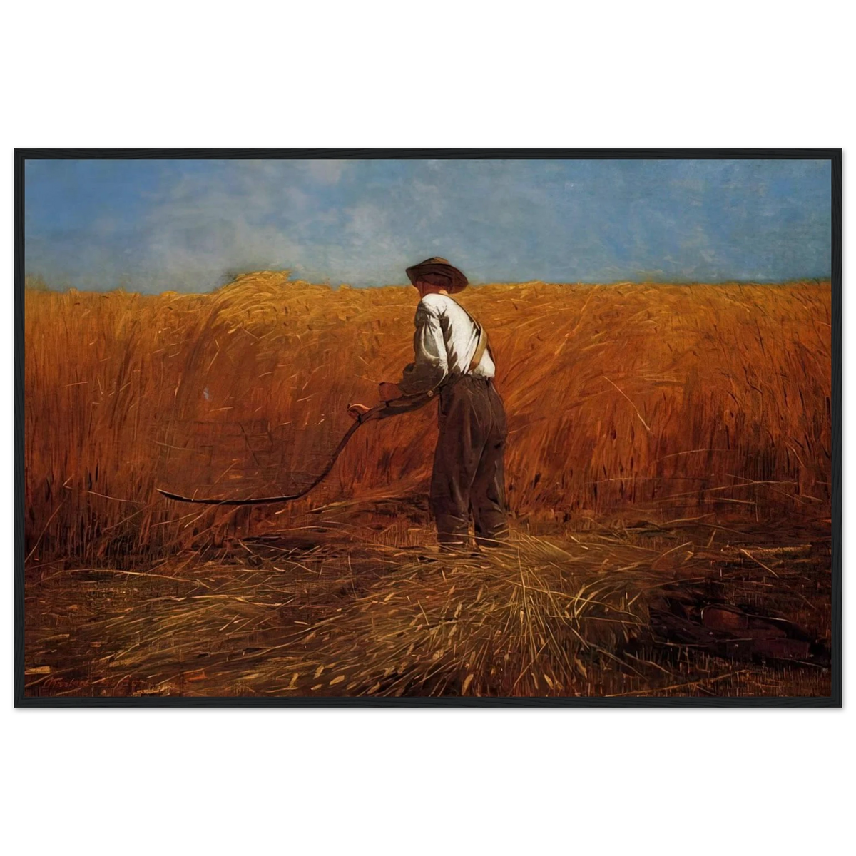 THE VETERAN IN A NEW FIELD Framed Poster | Winslow Homer Framed Prints Wall Art | Winslow Homer Store