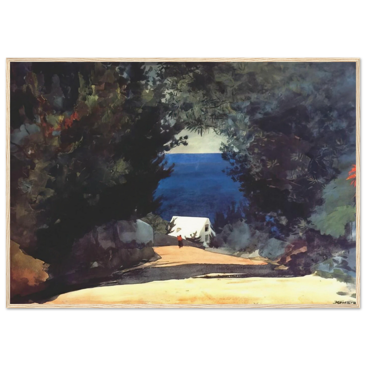 ROAD IN BERMUDA Framed Poster | Winslow Homer Framed Prints Wall Art | Winslow Homer Store