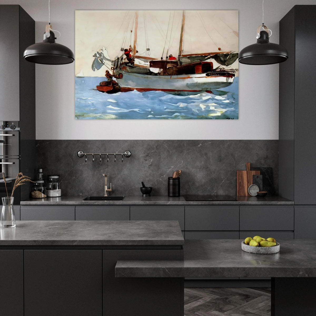 TAKING ON WET PROVISIONS Poster | Winslow Homer Poster | Winslow Homer Store