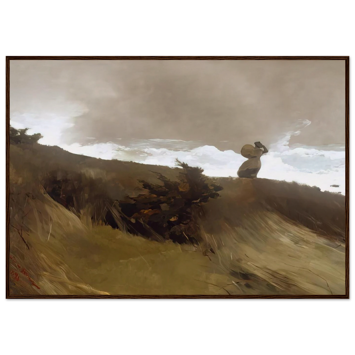 THE WEST WIND Framed Poster | Winslow Homer Framed Prints Wall Art | Winslow Homer Store