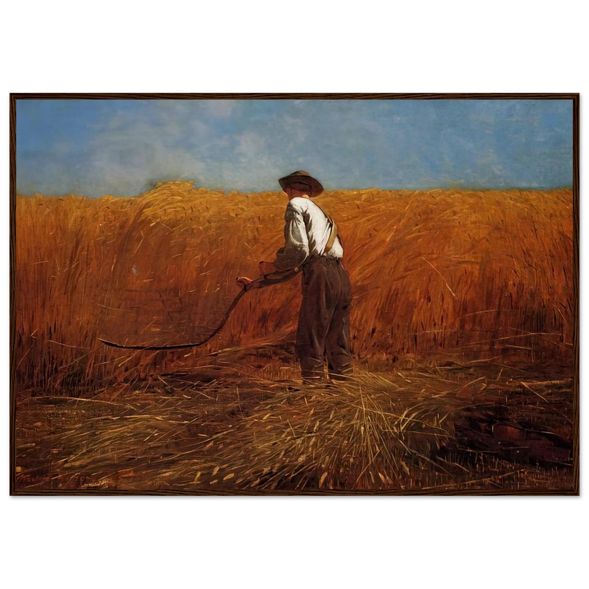 THE VETERAN IN A NEW FIELD Framed Poster | Winslow Homer Framed Prints Wall Art | Winslow Homer Store