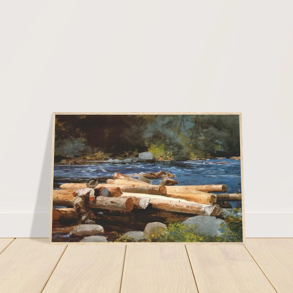 HUDSON RIVER Framed Poster | Winslow Homer Framed Prints Wall Art | Winslow Homer Store