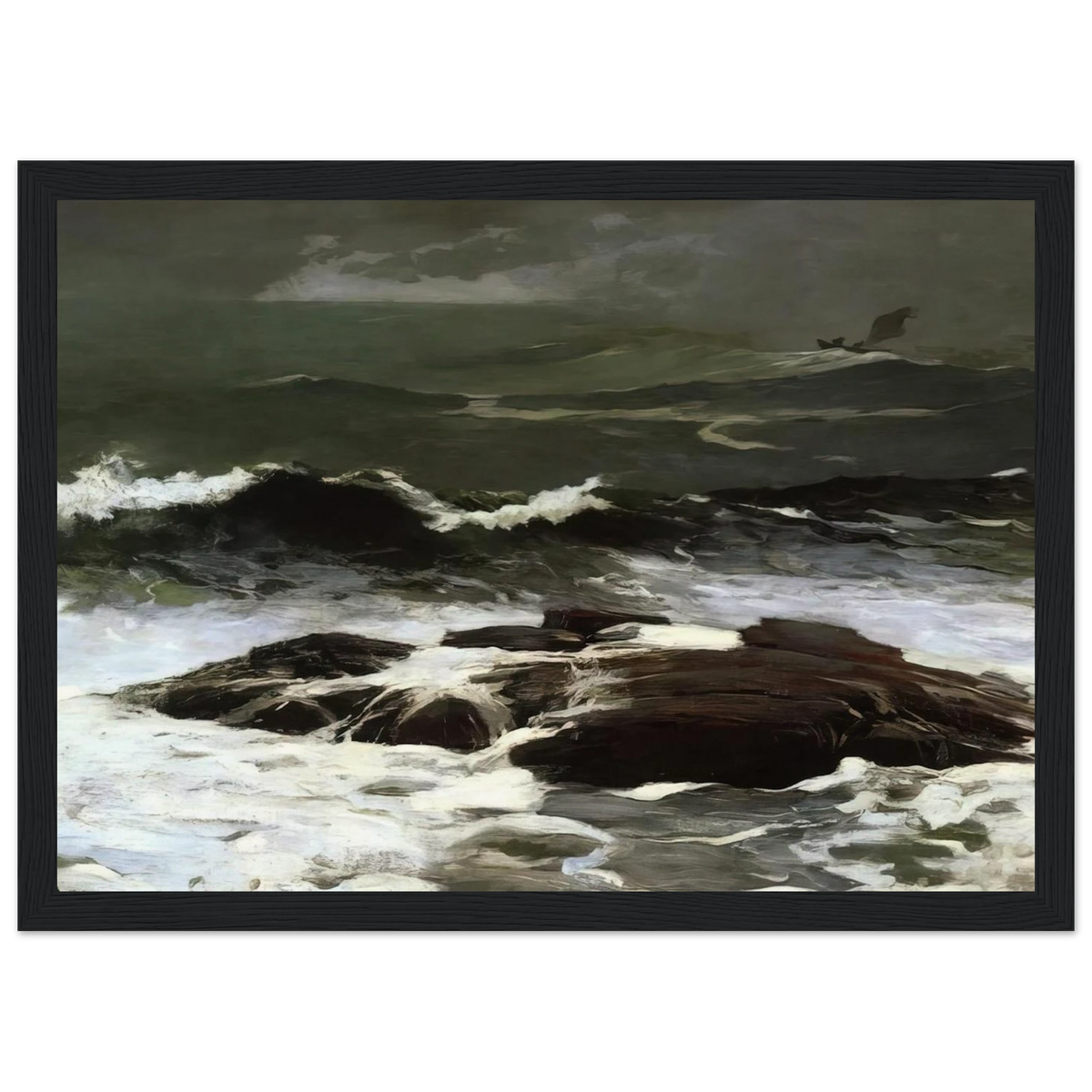 SUMMER SQUALL 1904 Framed Poster | Winslow Homer Framed Prints Wall Art | Winslow Homer Store
