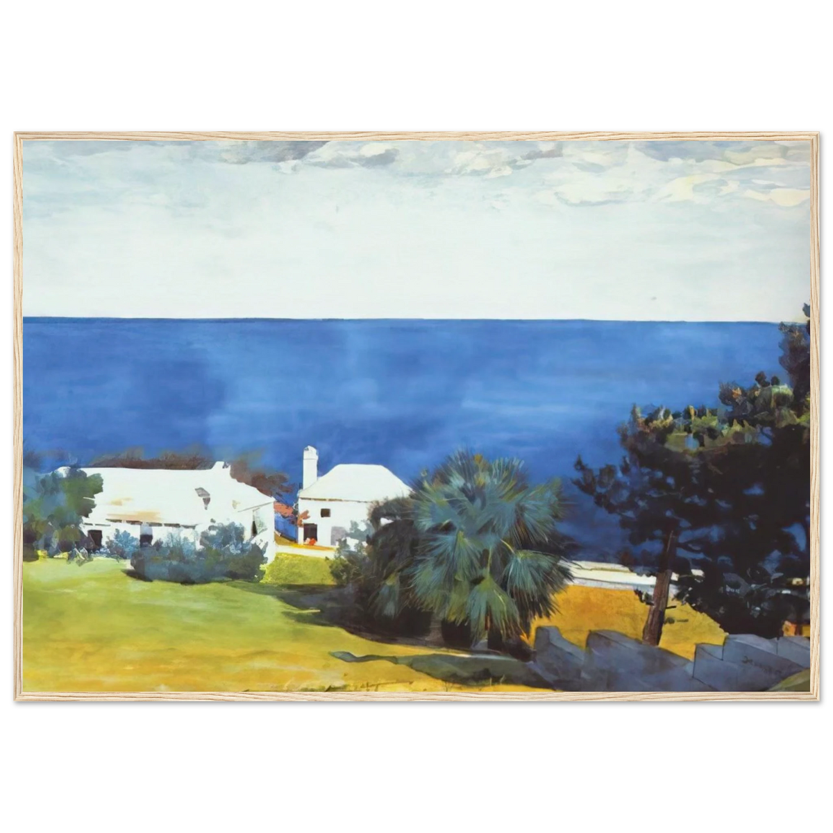 SHORE AT BERMUDA Framed Poster | Winslow Homer Framed Prints Wall Art | Winslow Homer Store