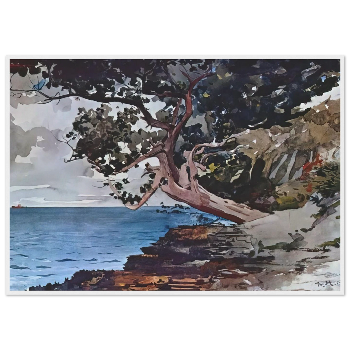 NORTH ROAD BERMUDA Framed Poster | Winslow Homer Framed Prints Wall Art | Winslow Homer Store