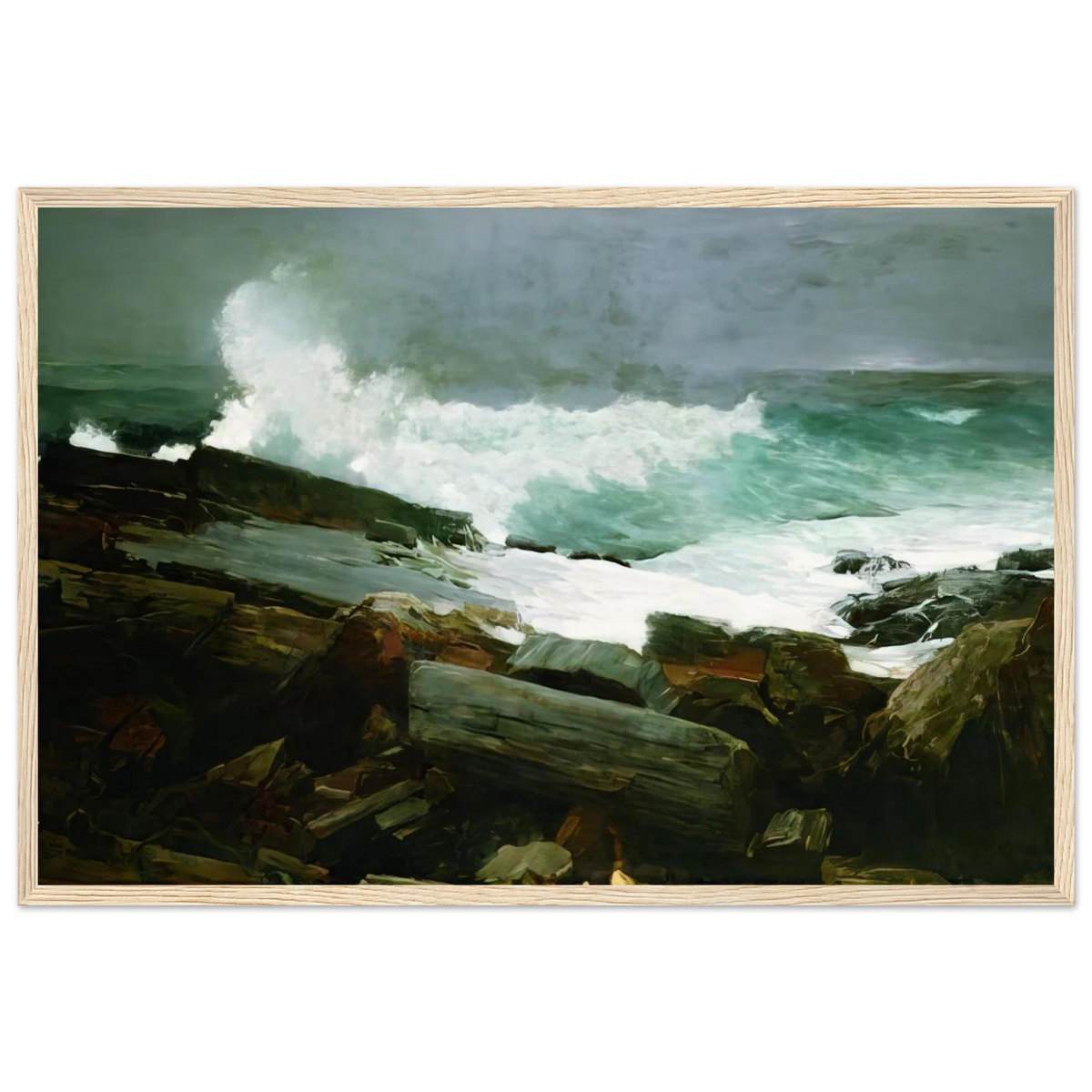 WEATHERBEATEN 1894 Framed Poster | Winslow Homer Framed Prints Wall Art | Winslow Homer Store