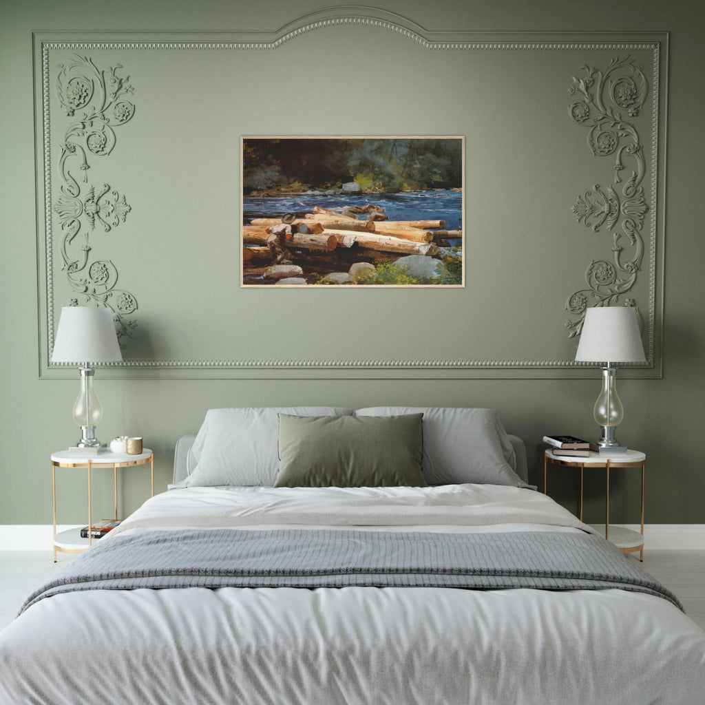 HUDSON RIVER Framed Poster | Winslow Homer Framed Prints Wall Art | Winslow Homer Store
