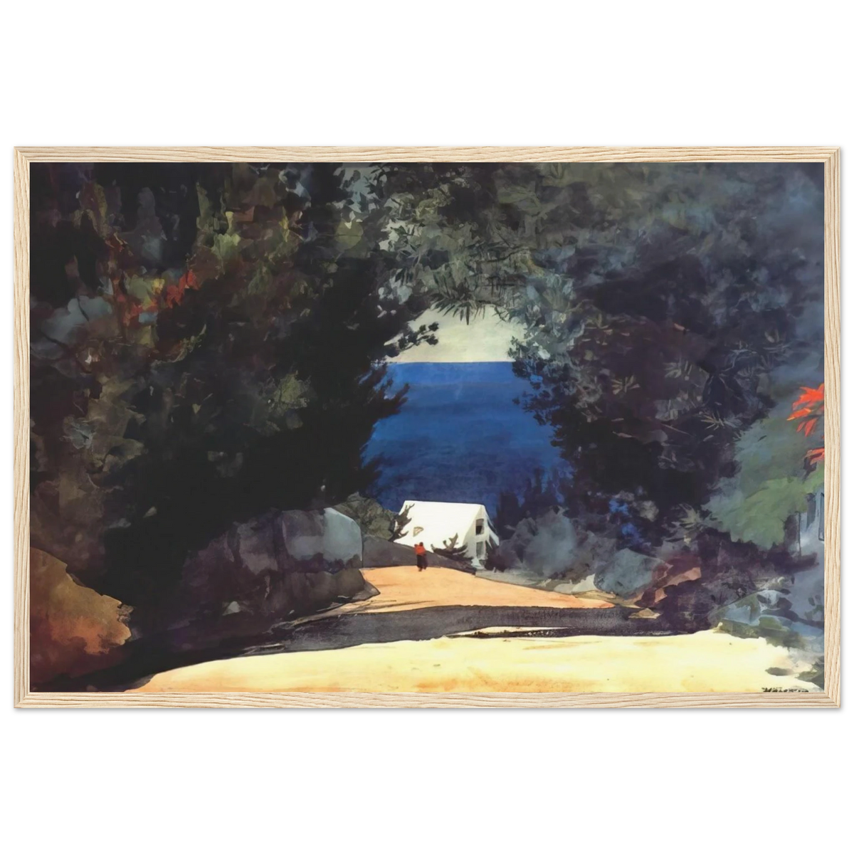 ROAD IN BERMUDA Framed Poster | Winslow Homer Framed Prints Wall Art | Winslow Homer Store