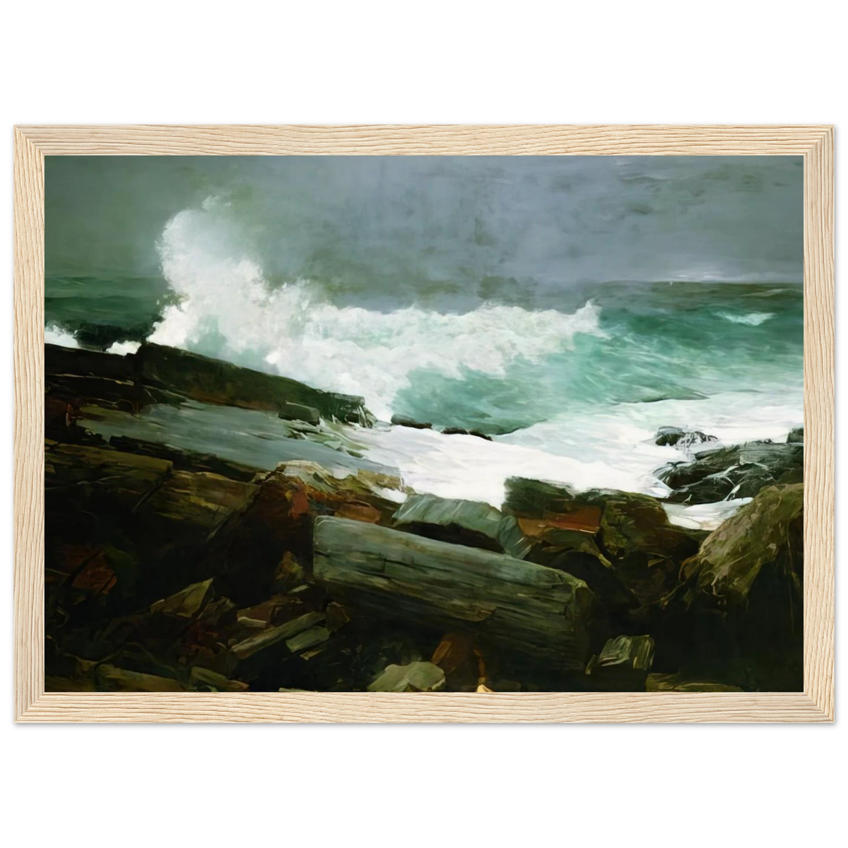WEATHERBEATEN 1894 Framed Poster | Winslow Homer Framed Prints Wall Art | Winslow Homer Store