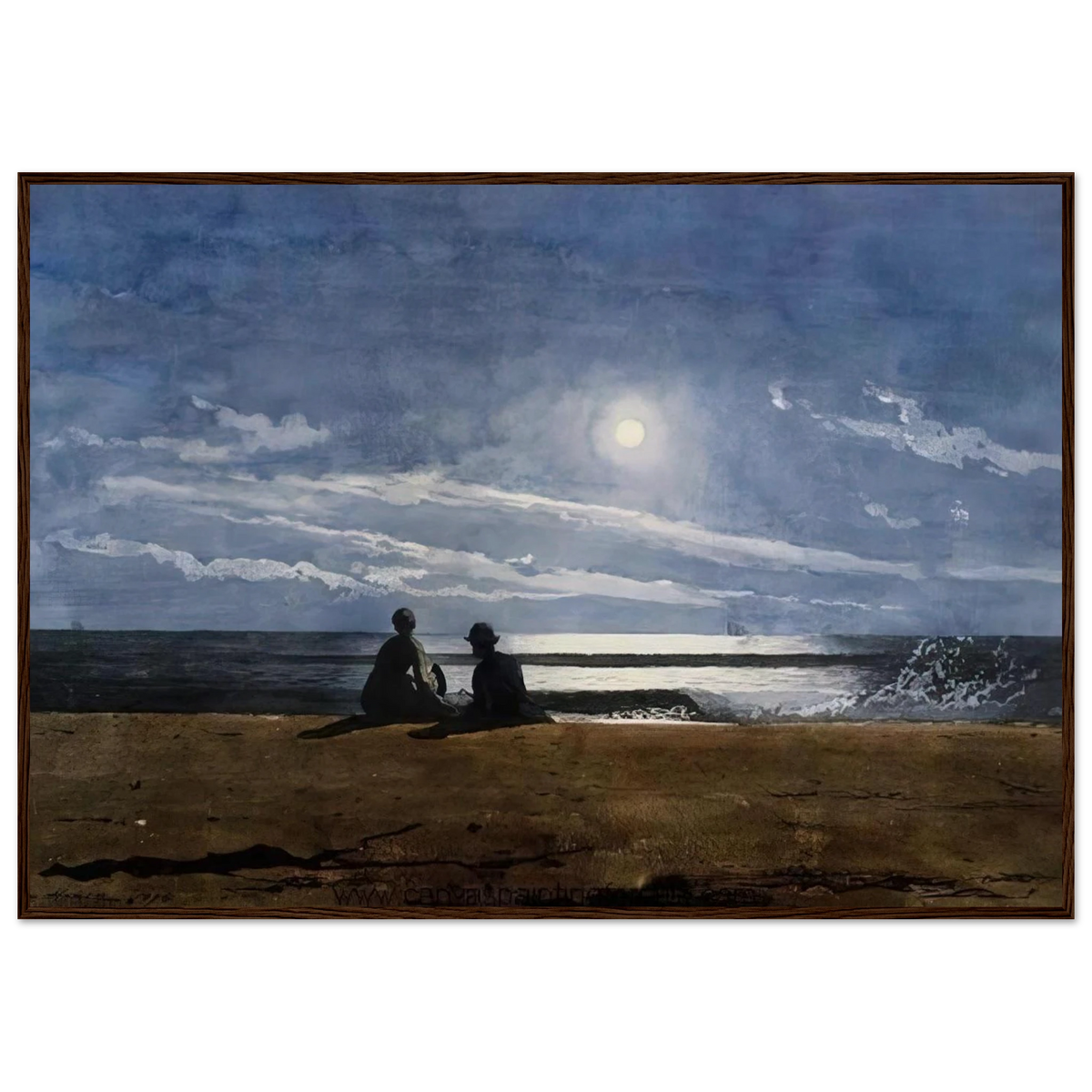MOONLIGHT Framed Poster | Winslow Homer Framed Prints Wall Art | Winslow Homer Store