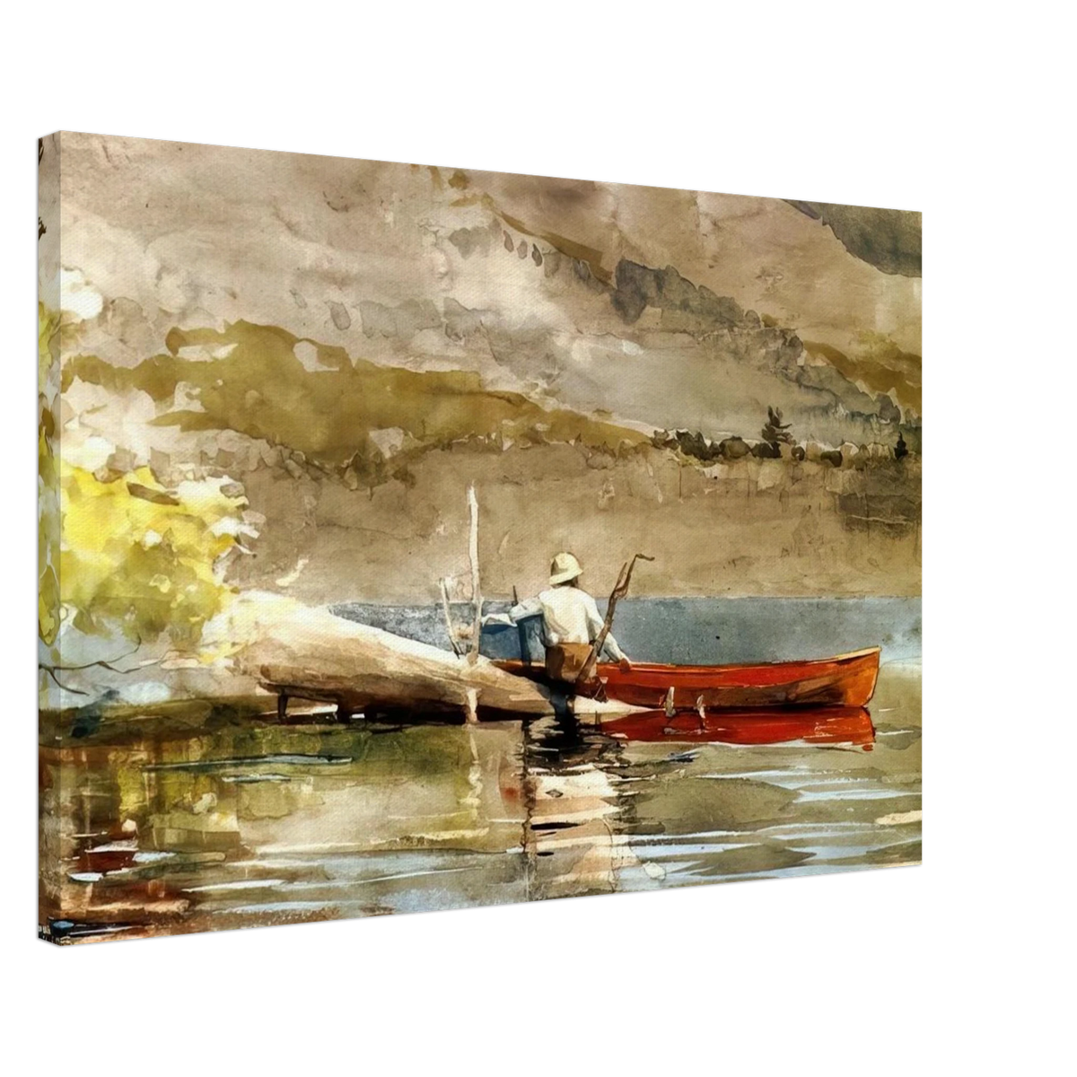 THE RED CANOE 1884 Canvas | Winslow Homer Canvas | Winslow Homer Store