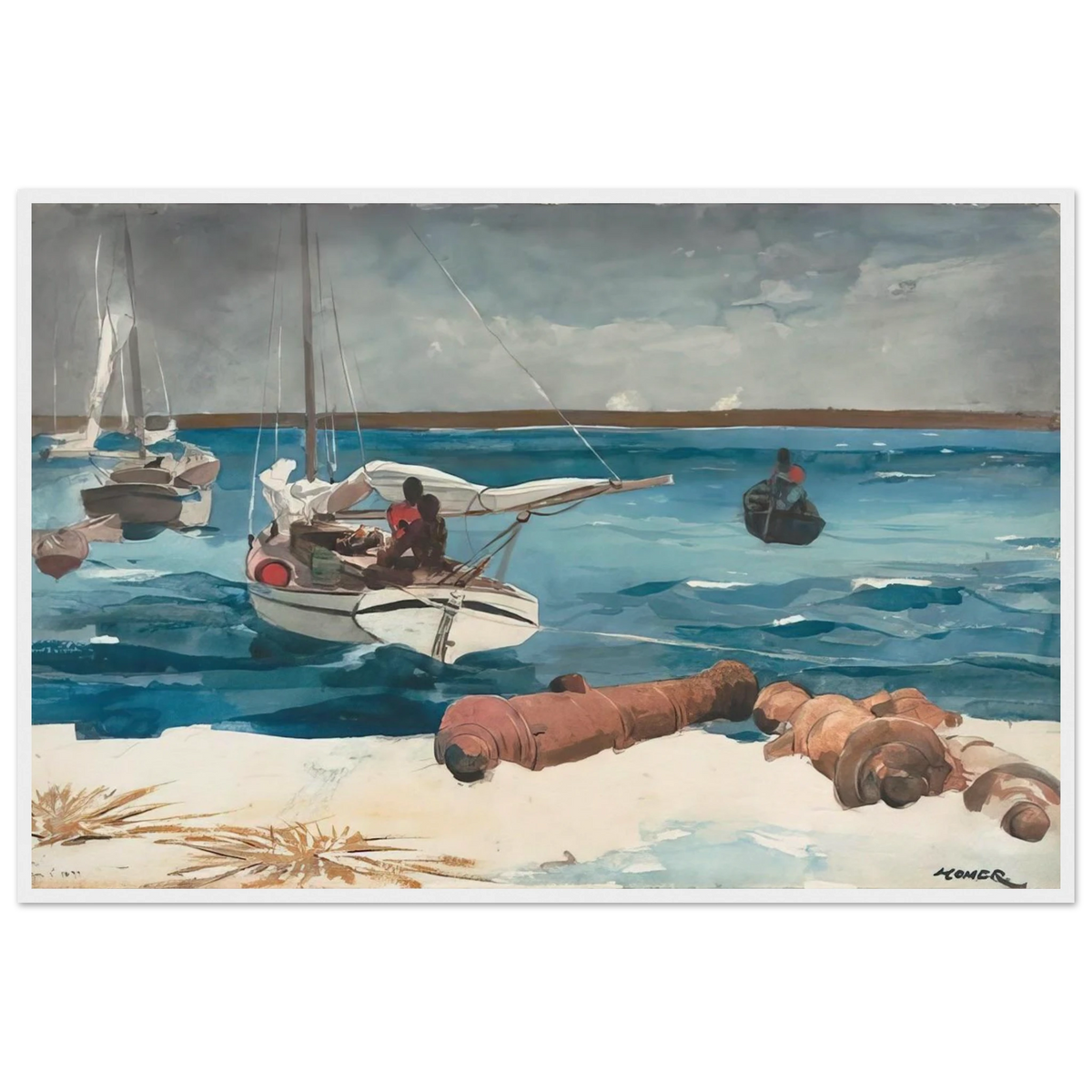 NASSAU 1899 Framed Poster | Winslow Homer Framed Prints Wall Art | Winslow Homer Store