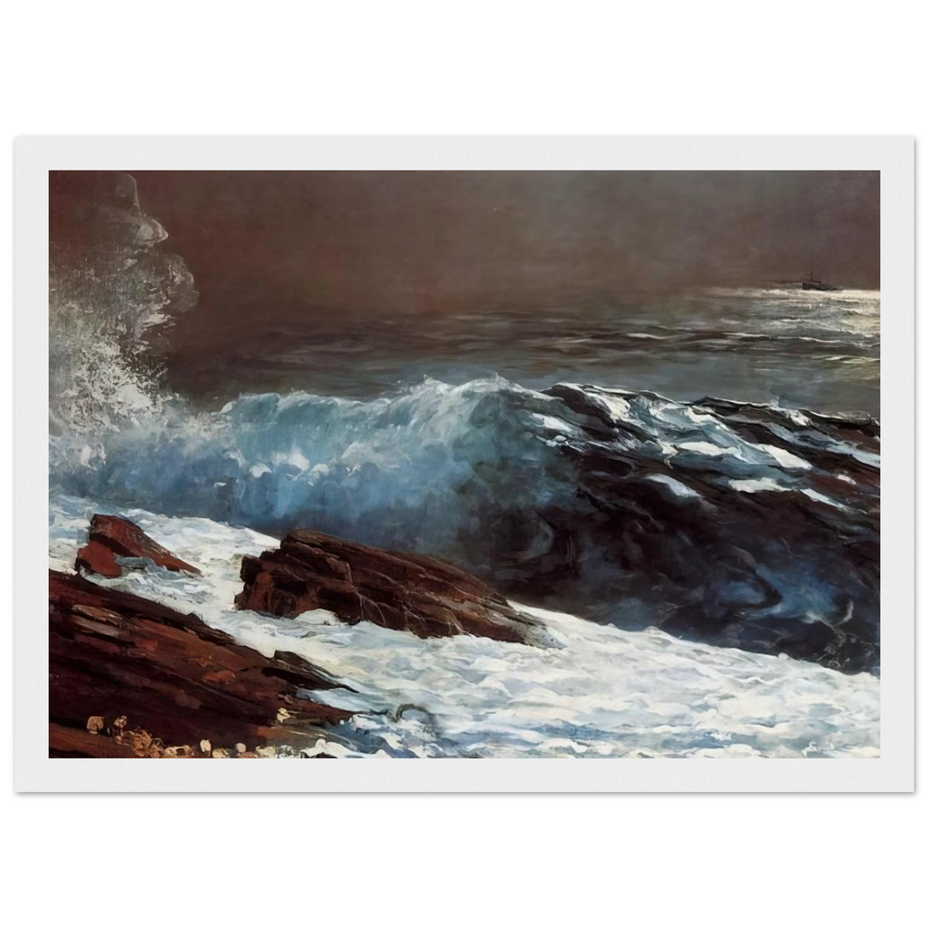 SUNLIGHT ON THE COAST Framed Poster | Winslow Homer Framed Prints Wall Art | Winslow Homer Store