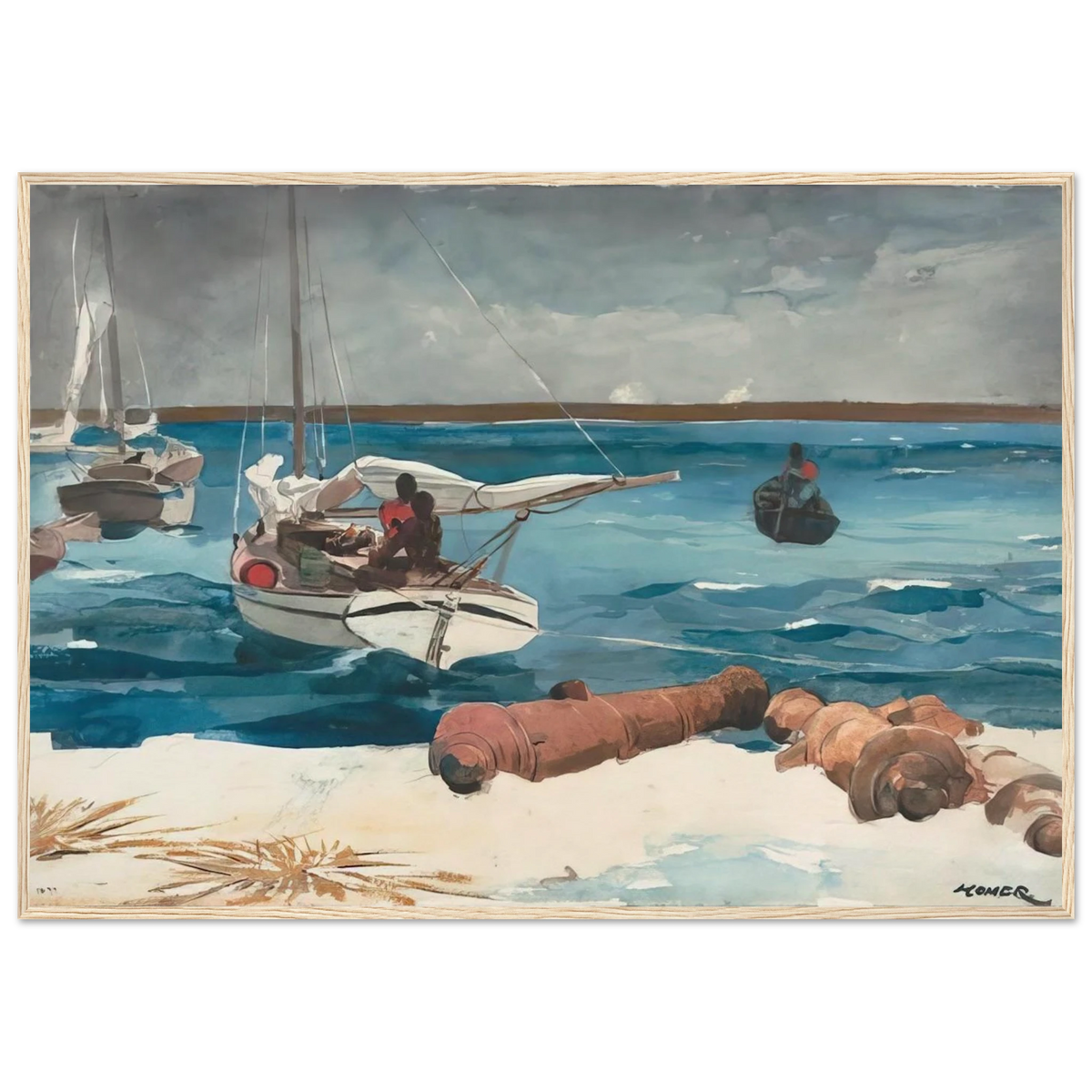 NASSAU 1899 Framed Poster | Winslow Homer Framed Prints Wall Art | Winslow Homer Store