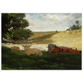 WARM AFTERNOON SHEPHERDESS Poster | Winslow Homer Poster | Winslow Homer Store
