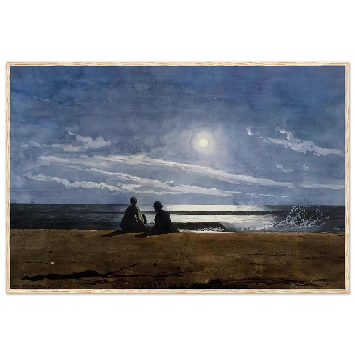 MOONLIGHT Framed Poster | Winslow Homer Framed Prints Wall Art | Winslow Homer Store