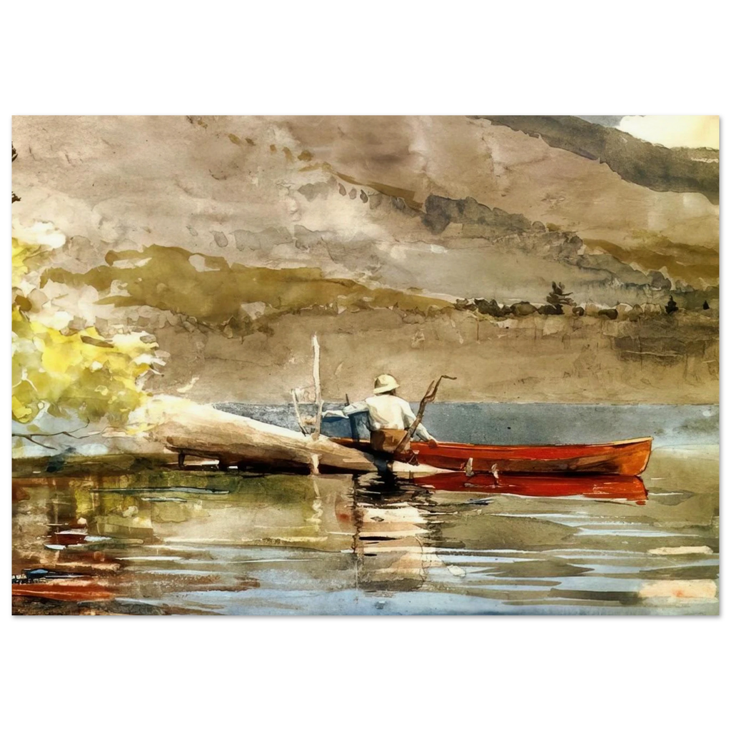 THE RED CANOE 1884 Poster | Winslow Homer Poster | Winslow Homer Store