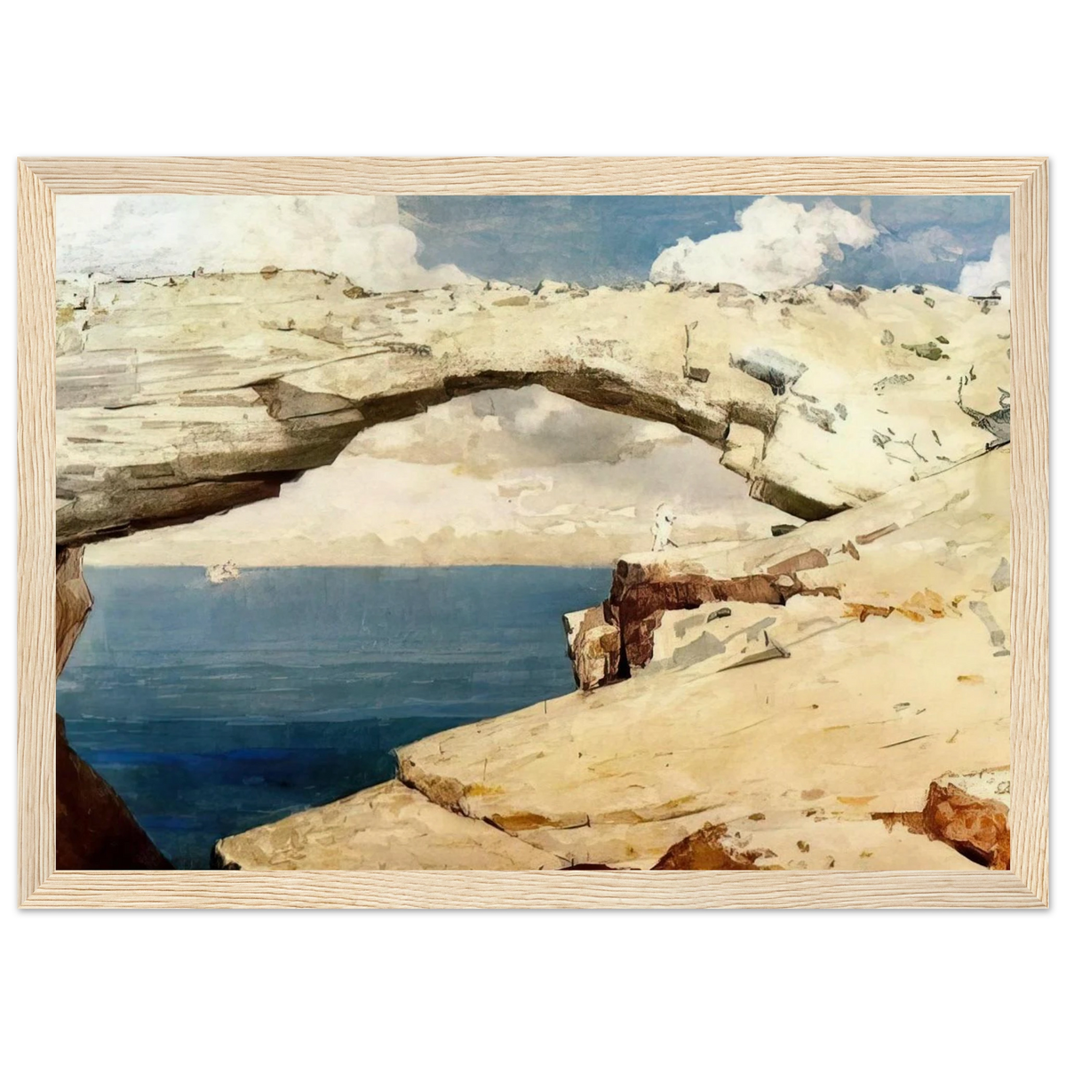 GLASS WINDOWS BAHAMAS 1885 Framed Poster | Winslow Homer Framed Prints Wall Art | Winslow Homer Store