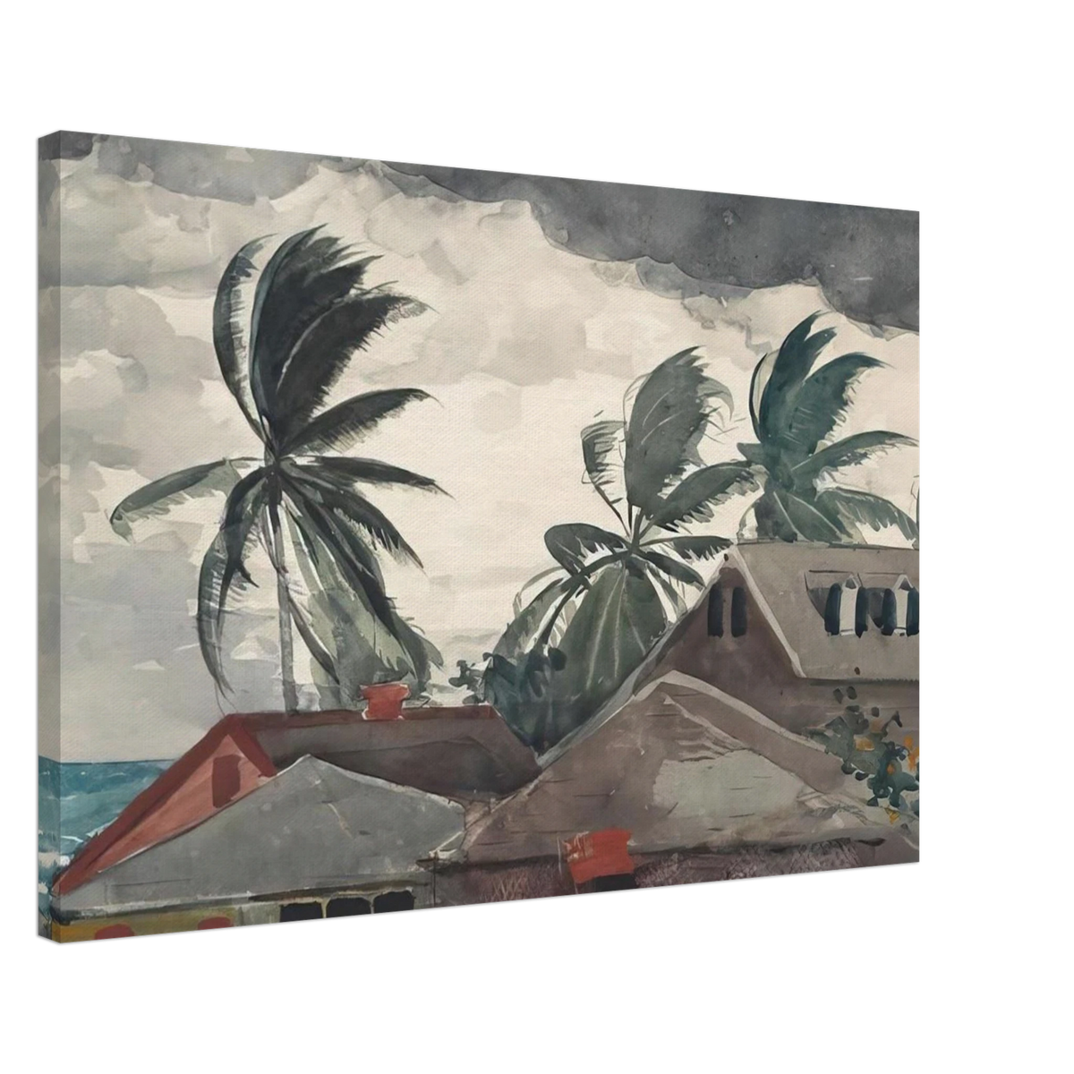 HURRICANE BAHAMAS 1898 Canvas | Winslow Homer Canvas | Winslow Homer Store