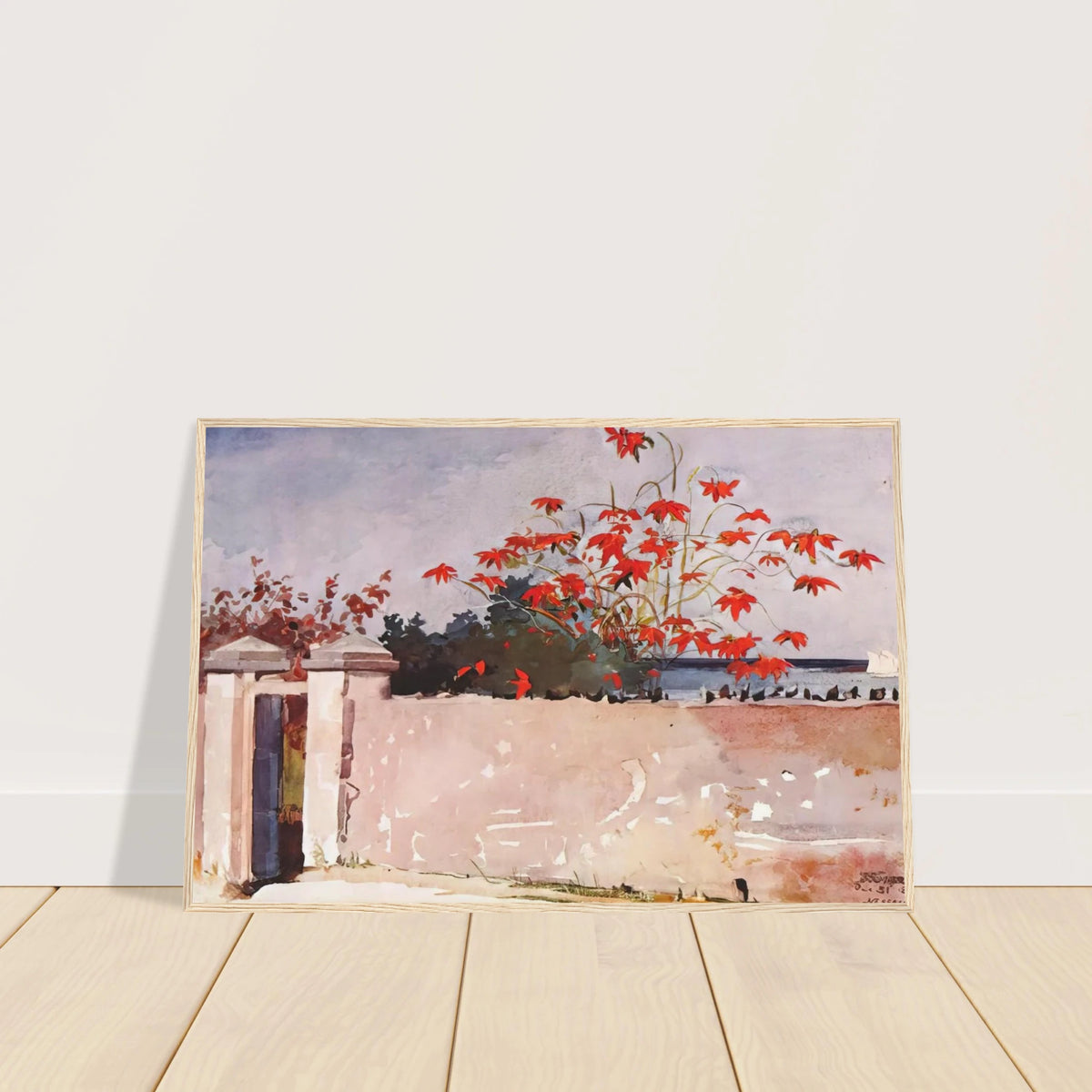 A WALL NASSAU Framed Poster | Winslow Homer Framed Prints Wall Art | Winslow Homer Store