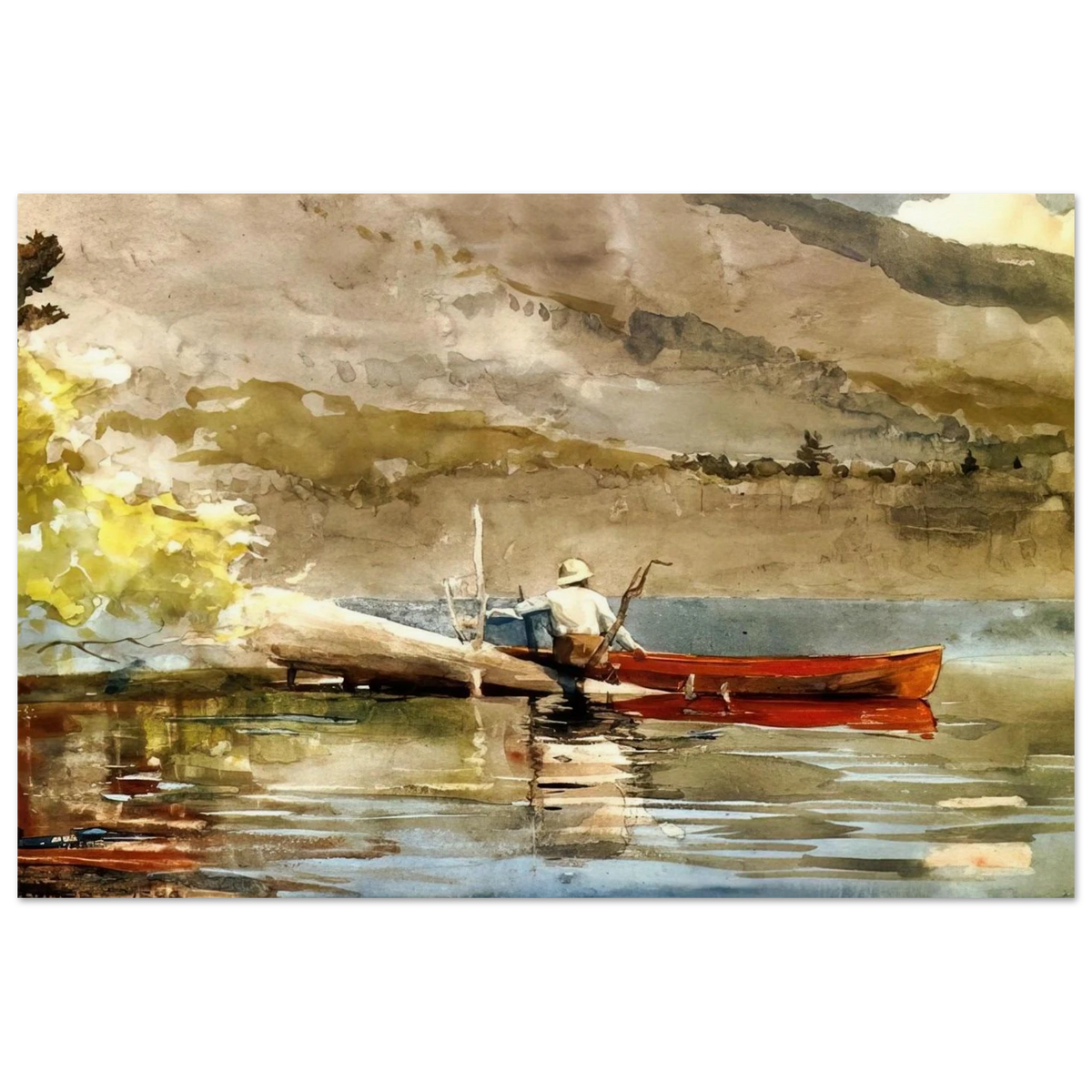 THE RED CANOE 1884 Poster | Winslow Homer Poster | Winslow Homer Store