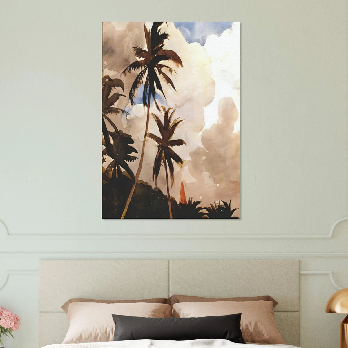 PALM TREES BAHAMAS Canvas | Winslow Homer Canvas | Winslow Homer Store