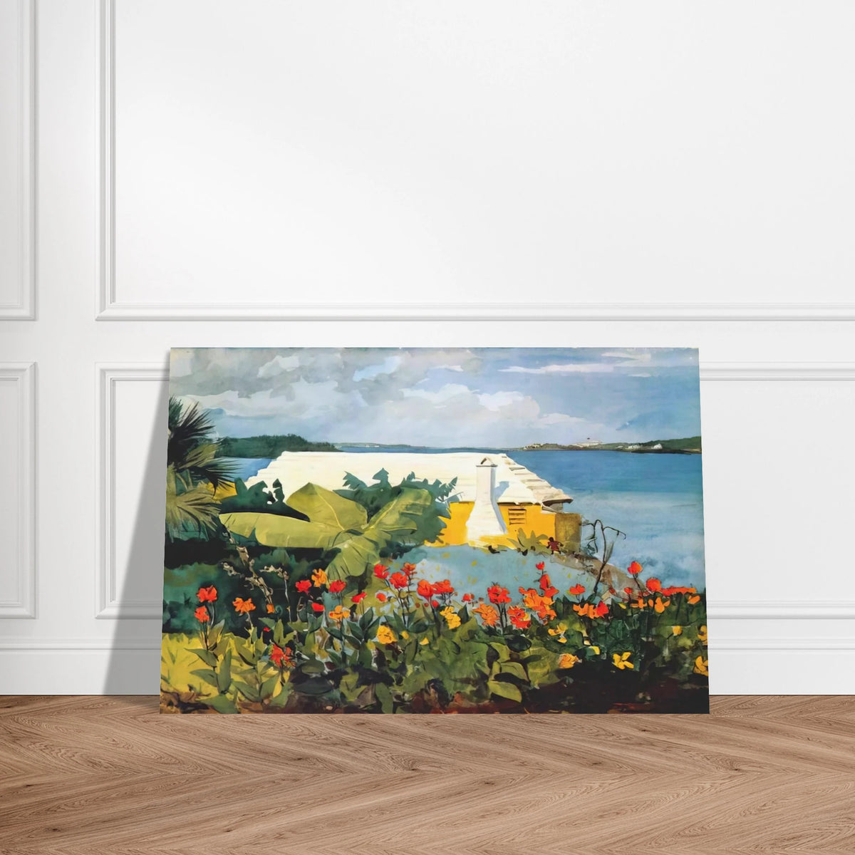 FLOWER GARDEN AND BUNGALOW BERMUDA Poster | Winslow Homer Poster | Winslow Homer Store
