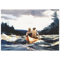 CANOE IN THE RAPIDS Poster | Winslow Homer Poster | Winslow Homer Store