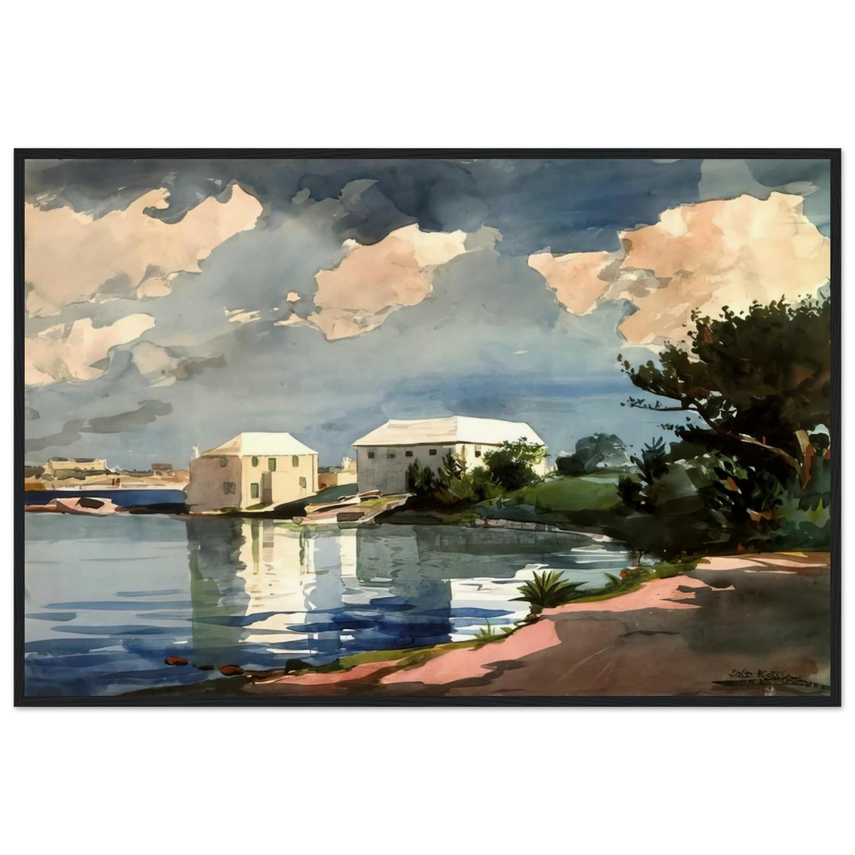 SALT KETTLE BERMUDA Framed Poster | Winslow Homer Framed Prints Wall Art | Winslow Homer Store