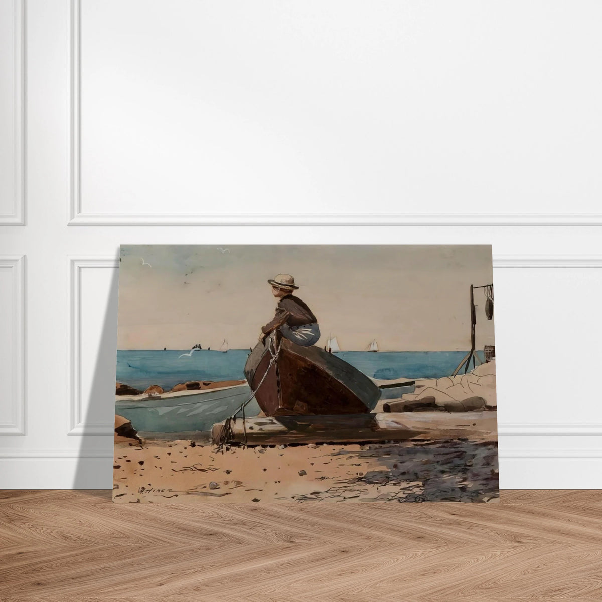 WAITING FOR DAD Poster | Winslow Homer Poster | Winslow Homer Store