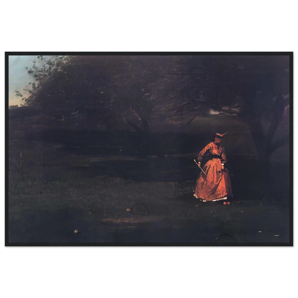 CROQUET PLAYERS 1 Framed Poster | Winslow Homer Framed Prints Wall Art | Winslow Homer Store