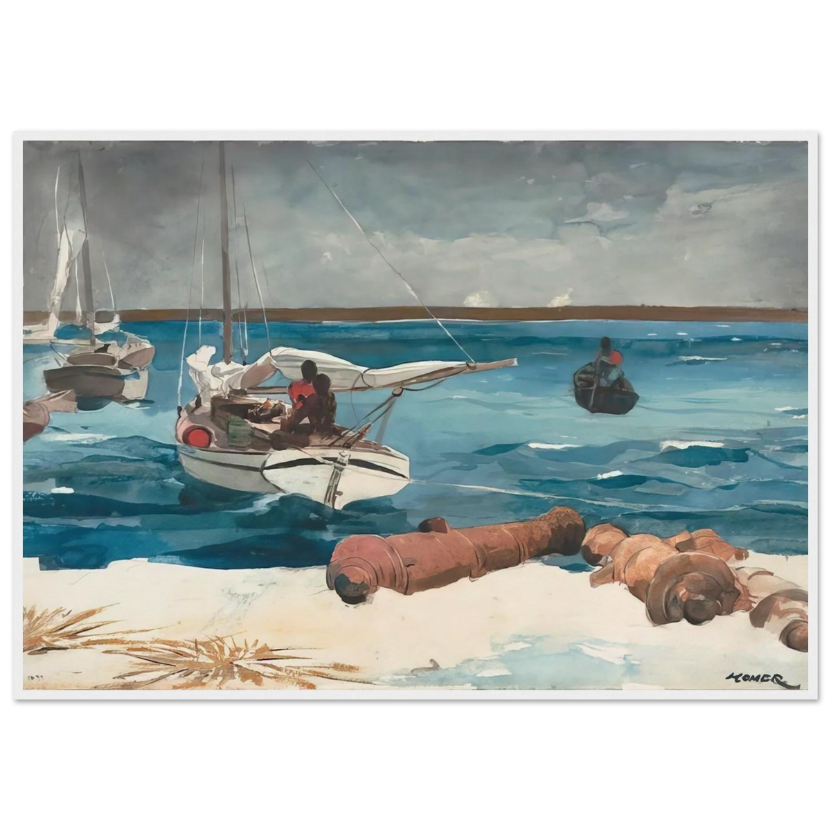 NASSAU 1899 Framed Poster | Winslow Homer Framed Prints Wall Art | Winslow Homer Store