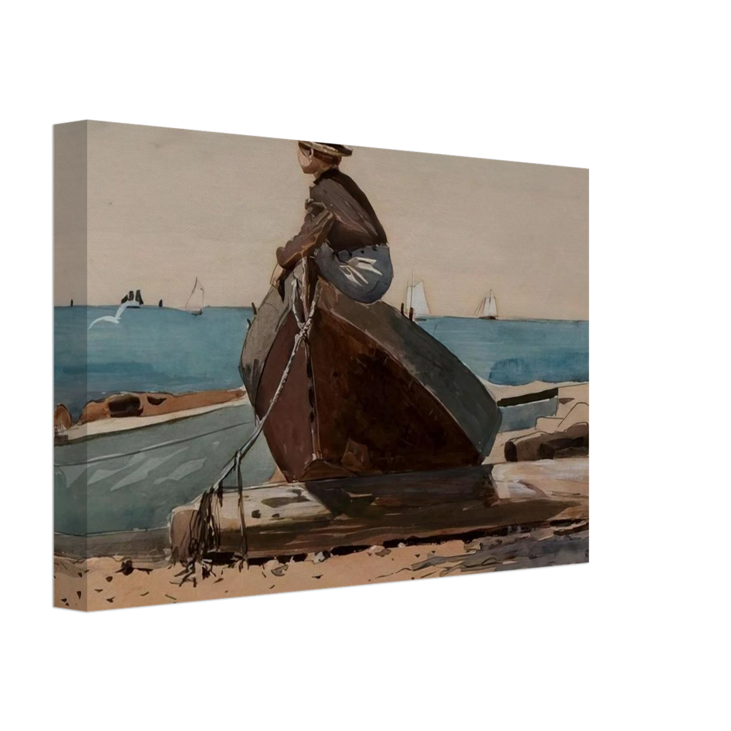 WAITING FOR DAD Canvas | Winslow Homer Canvas | Winslow Homer Store