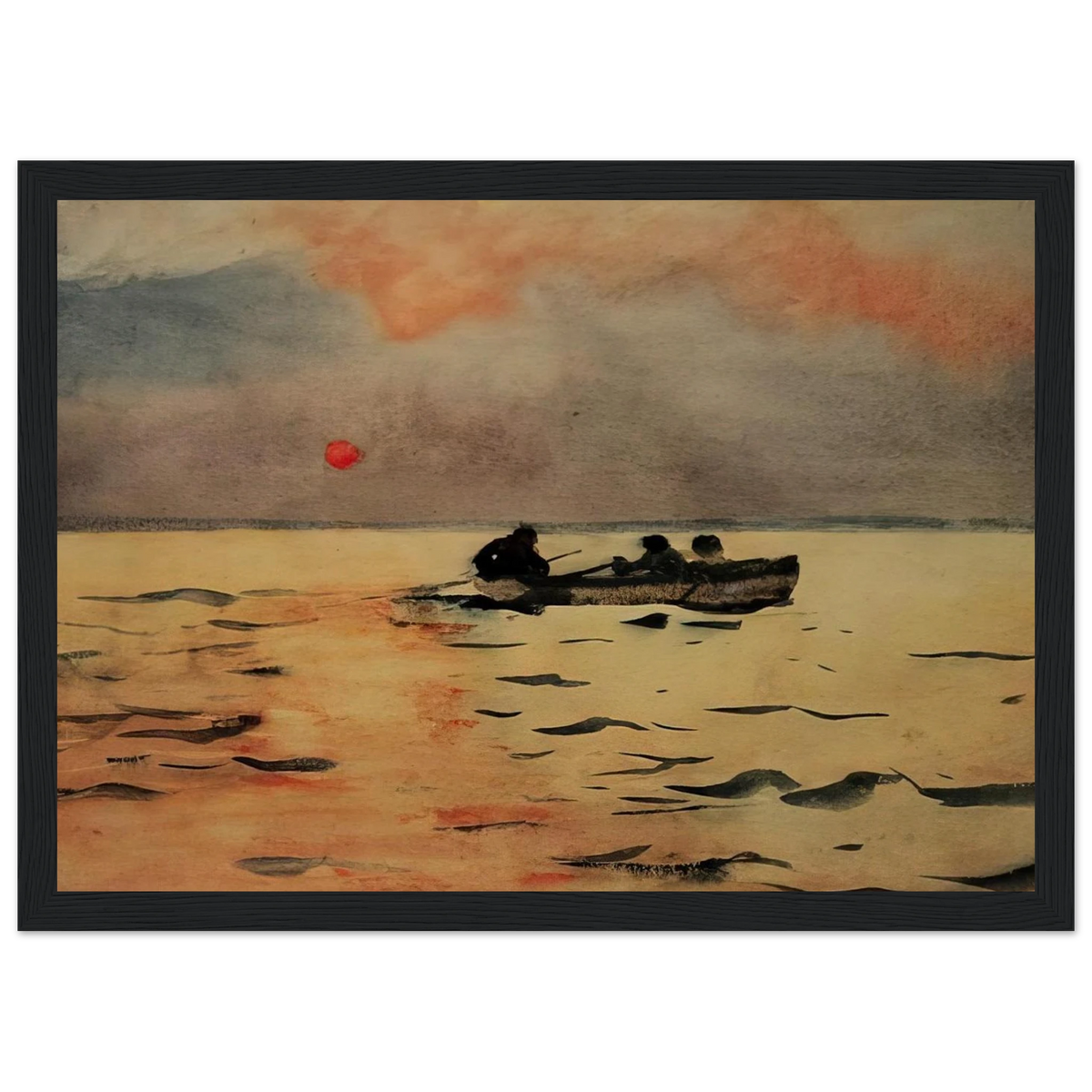 ROWING HOME Framed Poster | Winslow Homer Framed Prints Wall Art | Winslow Homer Store
