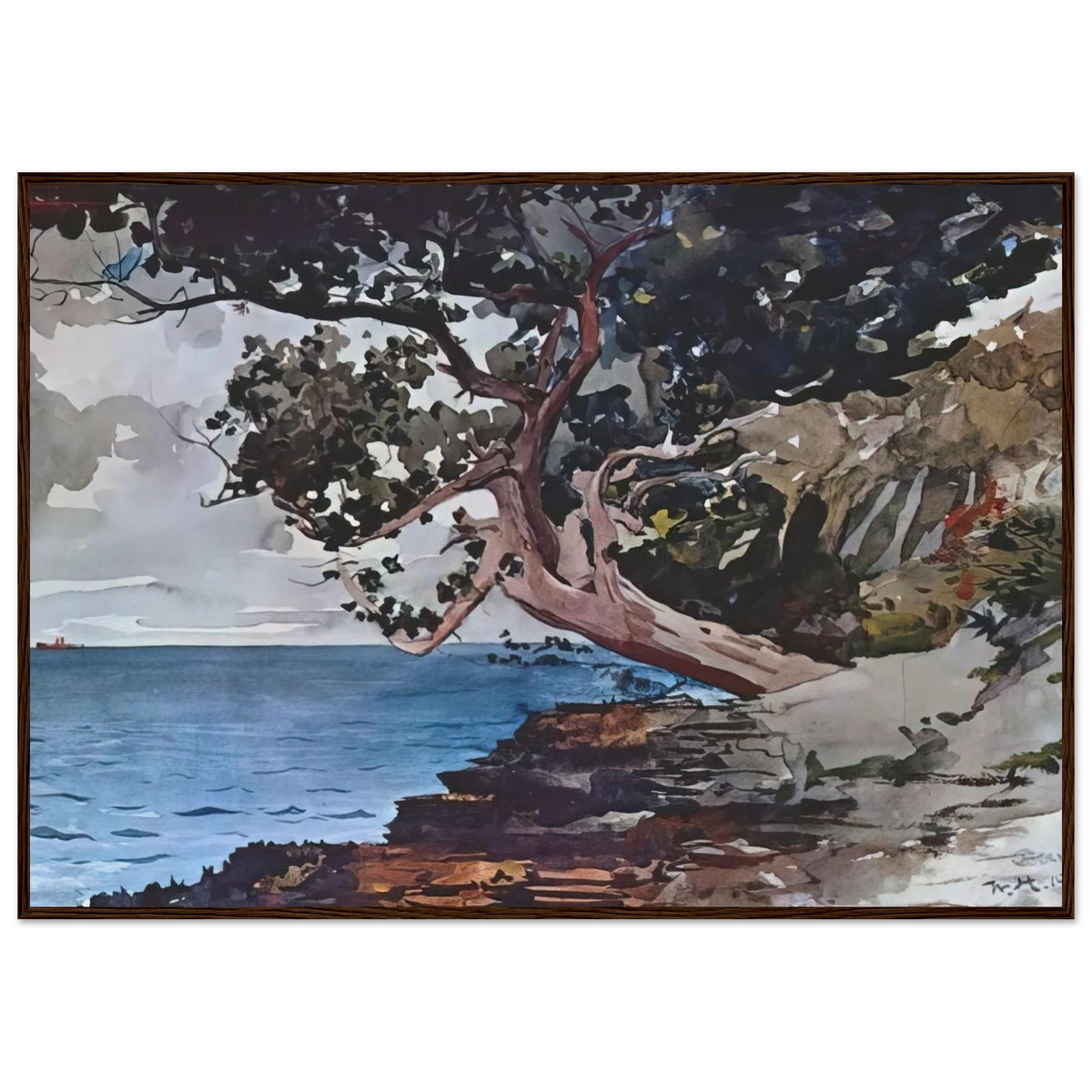 NORTH ROAD BERMUDA Framed Poster | Winslow Homer Framed Prints Wall Art | Winslow Homer Store