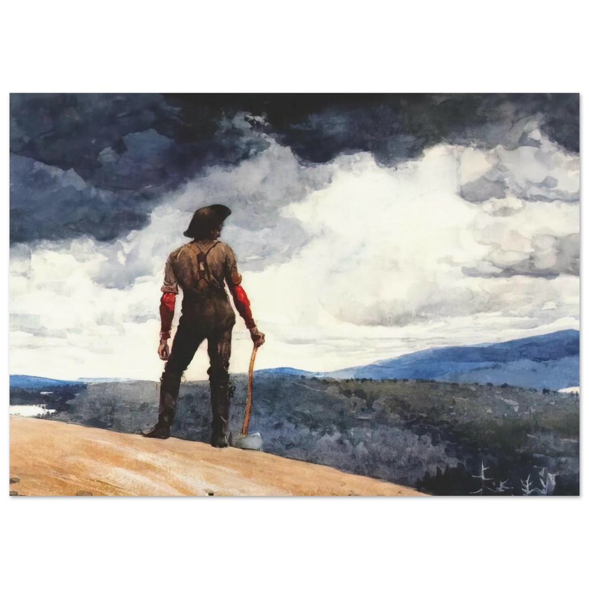 THE WOODCUTTER Poster | Winslow Homer Poster | Winslow Homer Store
