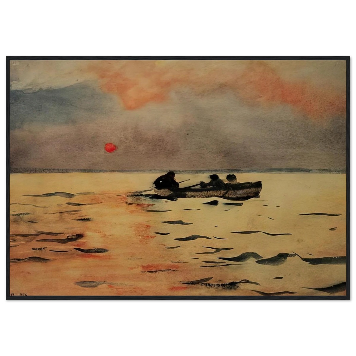 ROWING HOME Framed Poster | Winslow Homer Framed Prints Wall Art | Winslow Homer Store