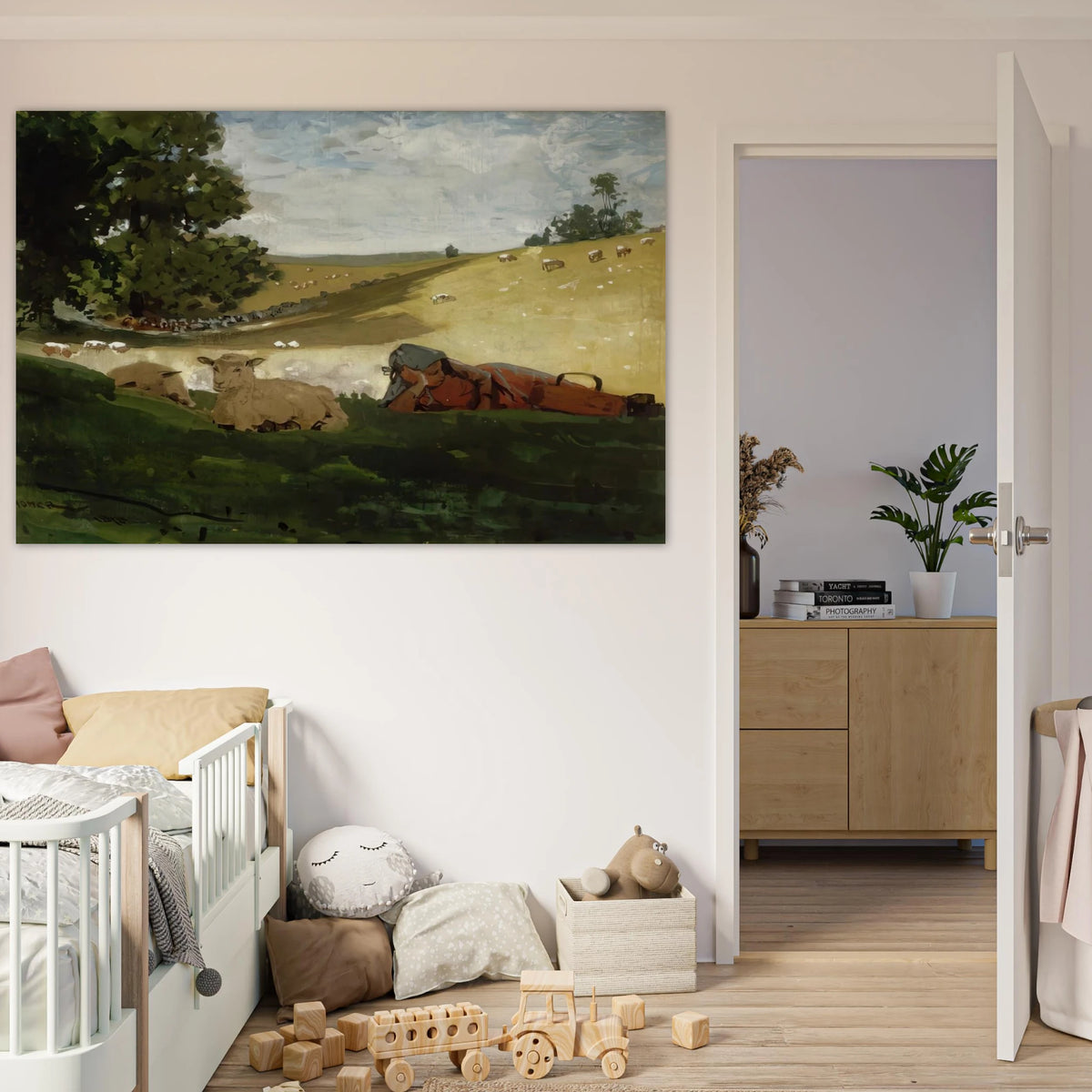 WARM AFTERNOON SHEPHERDESS Poster | Winslow Homer Poster | Winslow Homer Store
