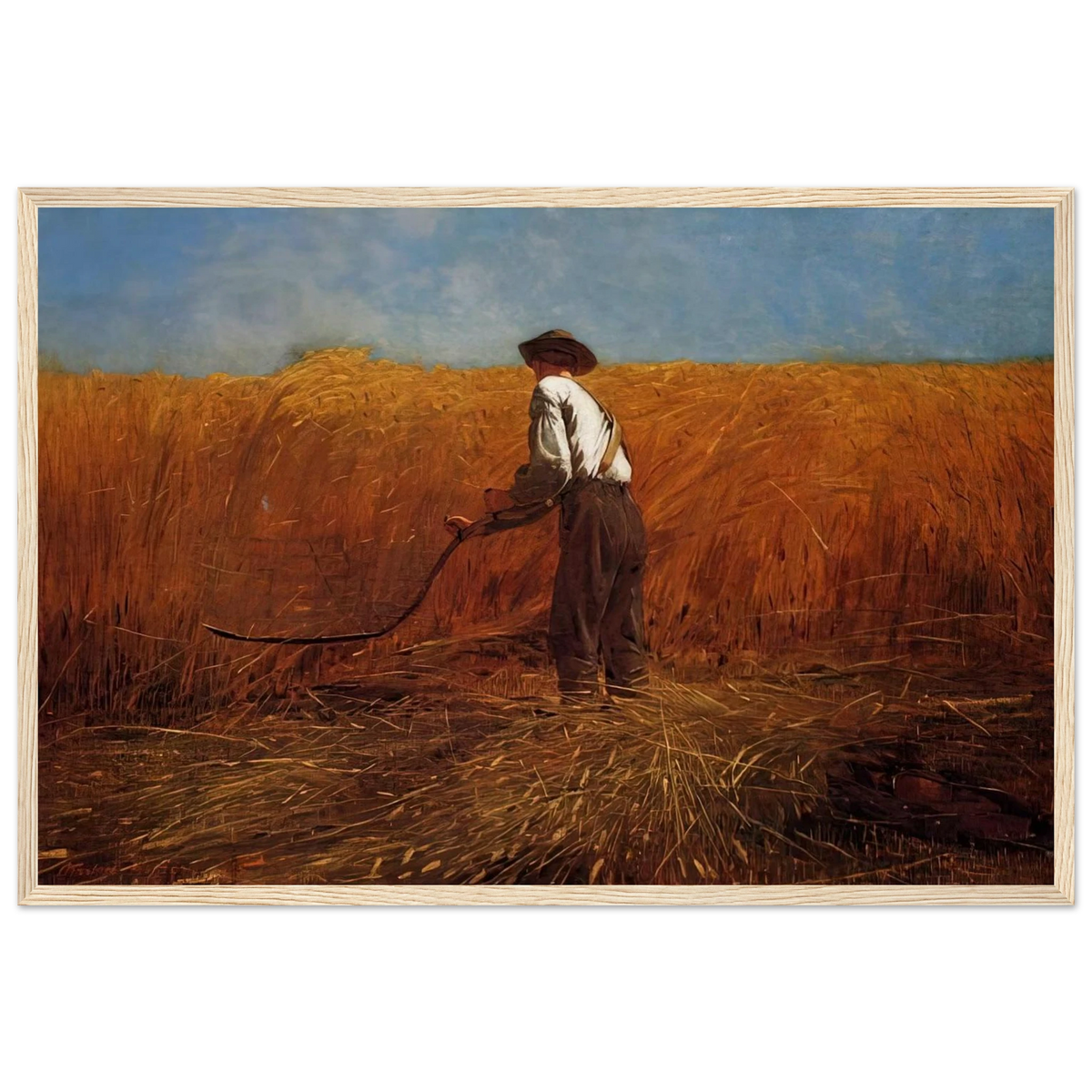 THE VETERAN IN A NEW FIELD Framed Poster | Winslow Homer Framed Prints Wall Art | Winslow Homer Store