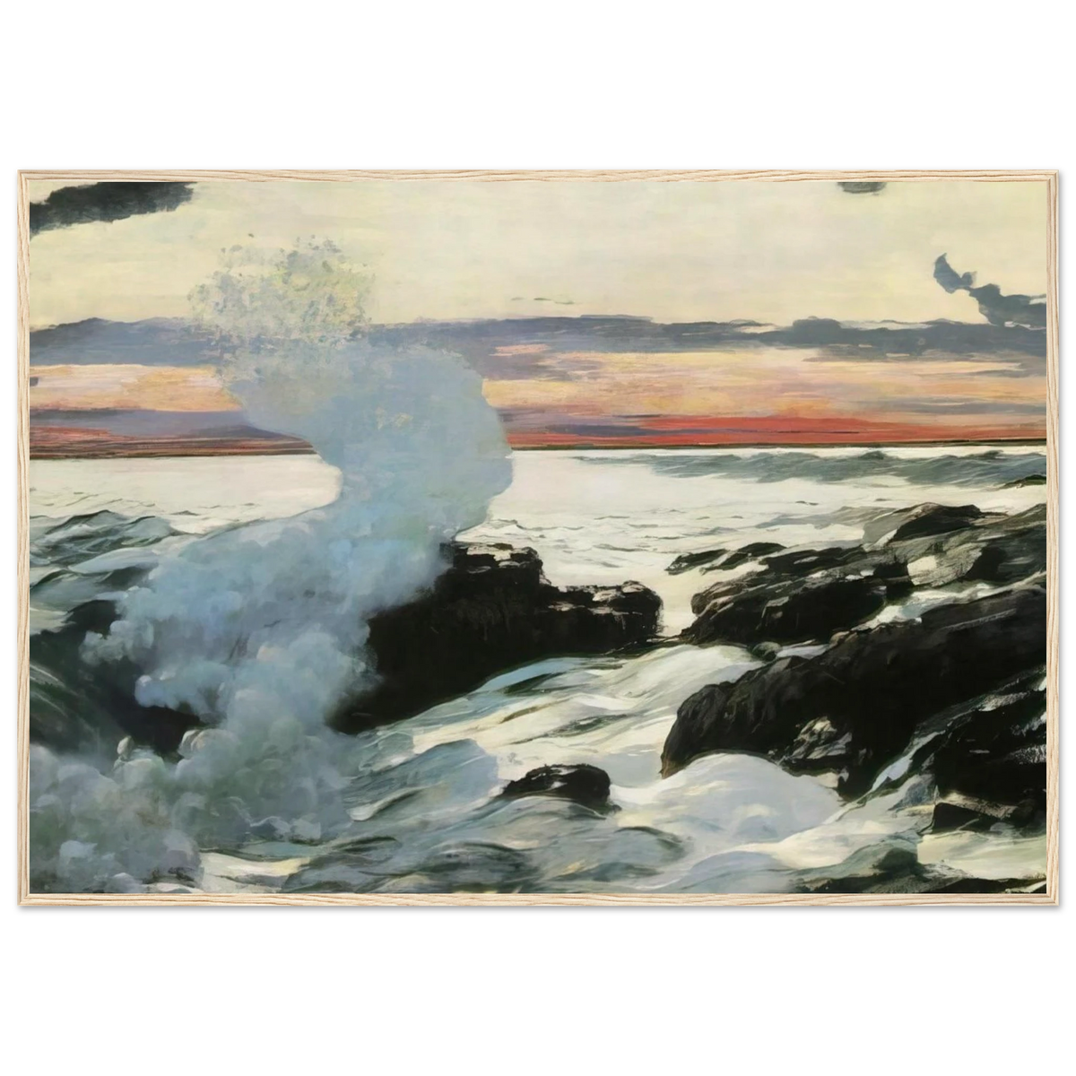 WEST POINT PROUT S NECK Framed Poster | Winslow Homer Framed Prints Wall Art | Winslow Homer Store