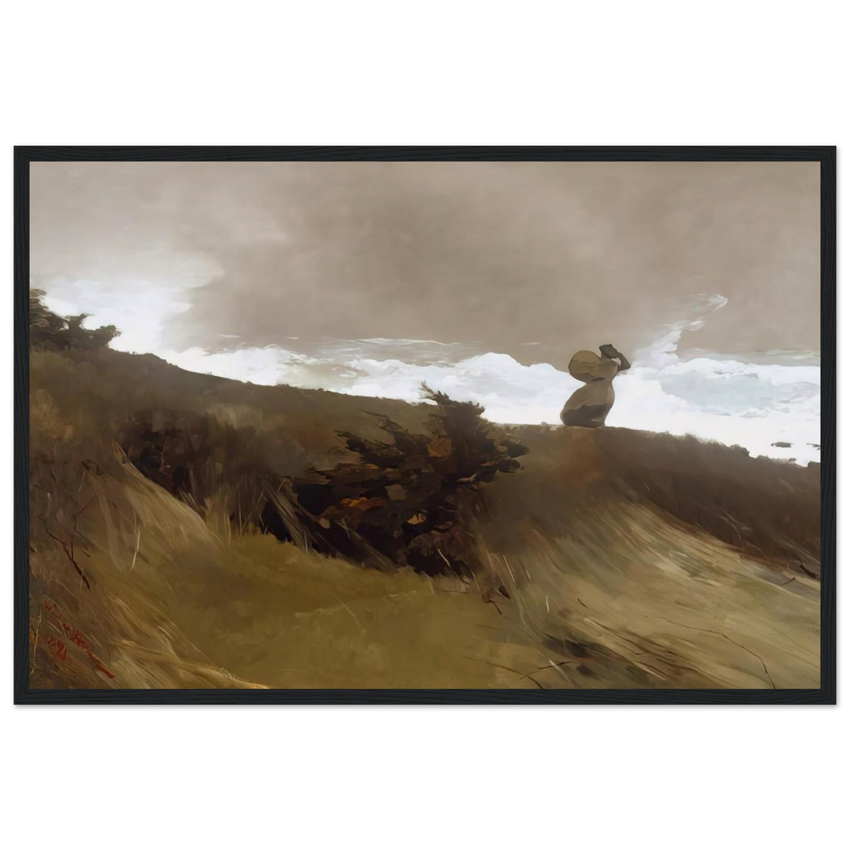 THE WEST WIND Framed Poster | Winslow Homer Framed Prints Wall Art | Winslow Homer Store