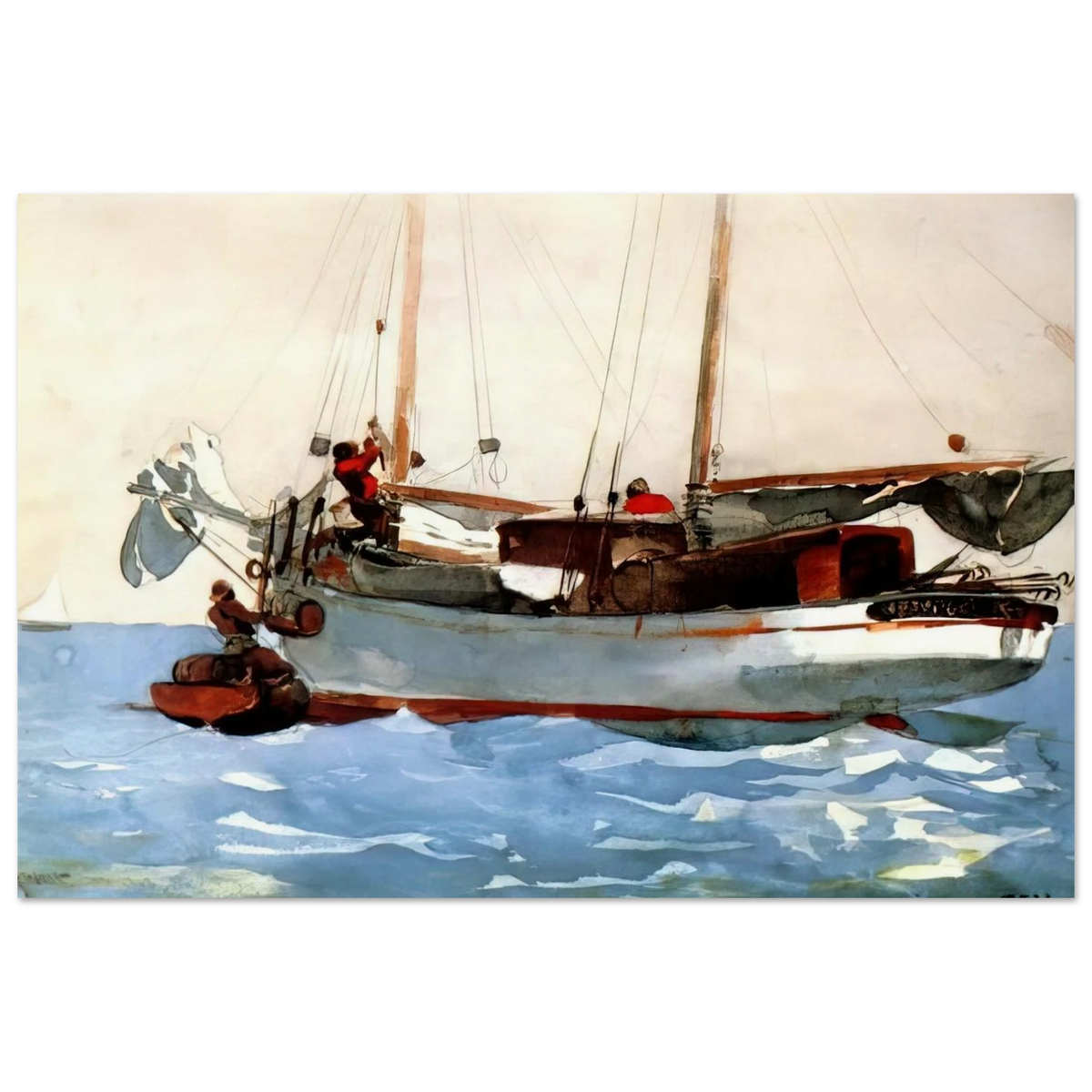 TAKING ON WET PROVISIONS Poster | Winslow Homer Poster | Winslow Homer Store