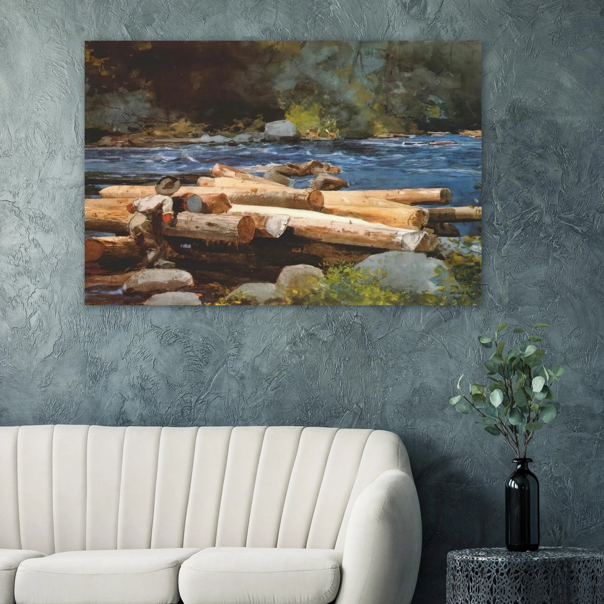 HUDSON RIVER Poster | Winslow Homer Poster | Winslow Homer Store