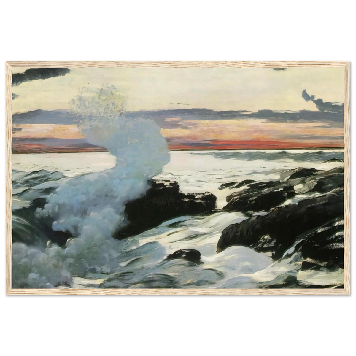 WEST POINT PROUT S NECK Framed Poster | Winslow Homer Framed Prints Wall Art | Winslow Homer Store