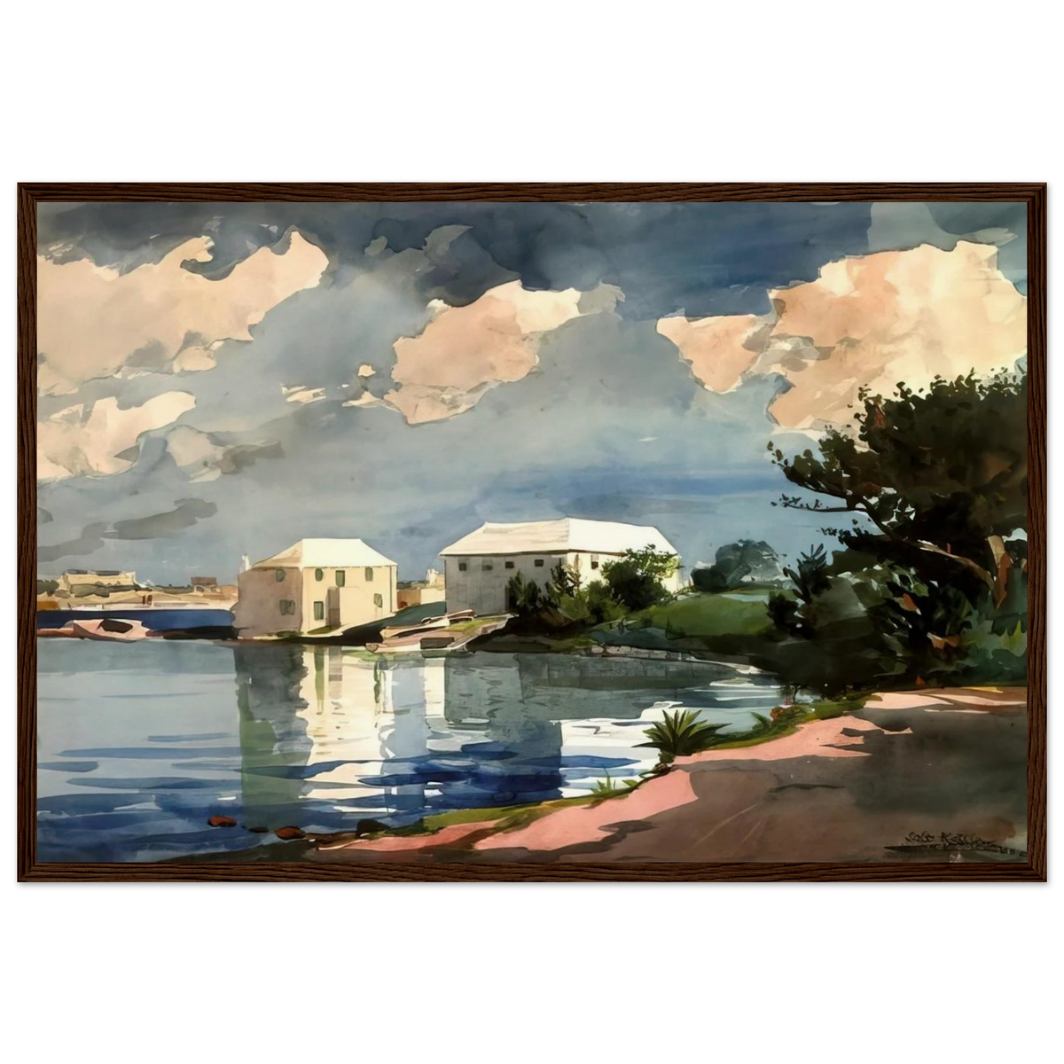 SALT KETTLE BERMUDA Framed Poster | Winslow Homer Framed Prints Wall Art | Winslow Homer Store