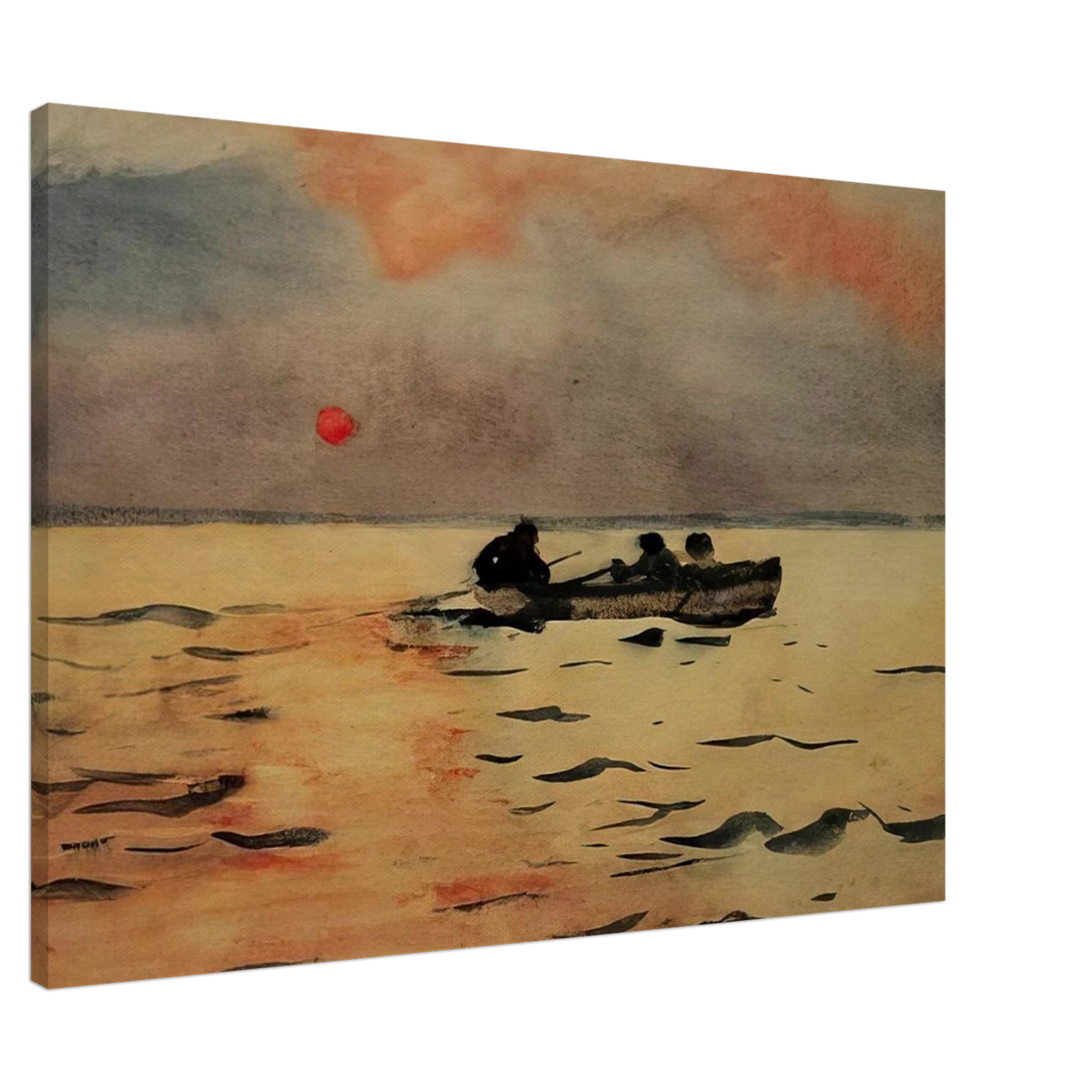 ROWING HOME Canvas | Winslow Homer Canvas | Winslow Homer Store