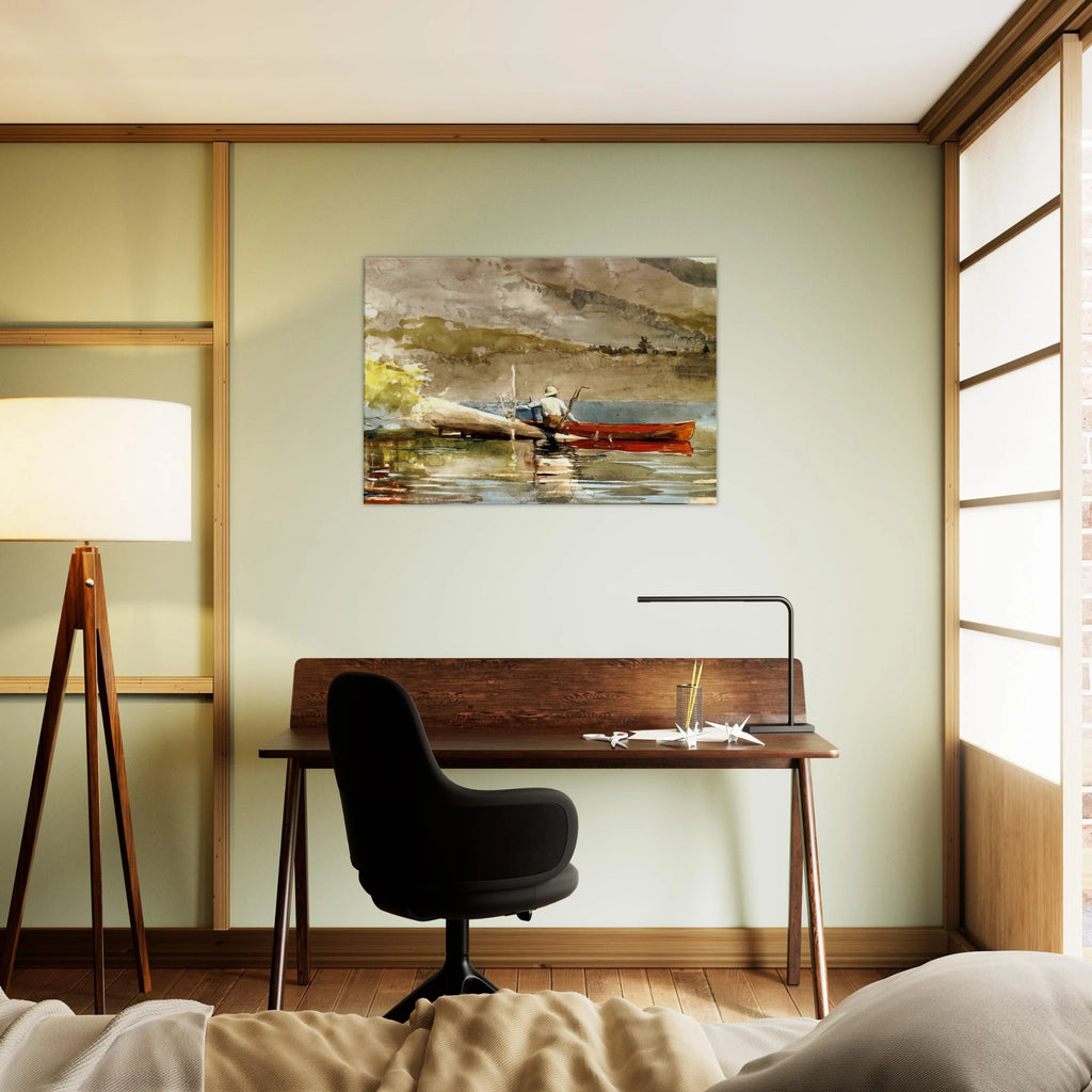THE RED CANOE 1884 Canvas | Winslow Homer Canvas | Winslow Homer Store