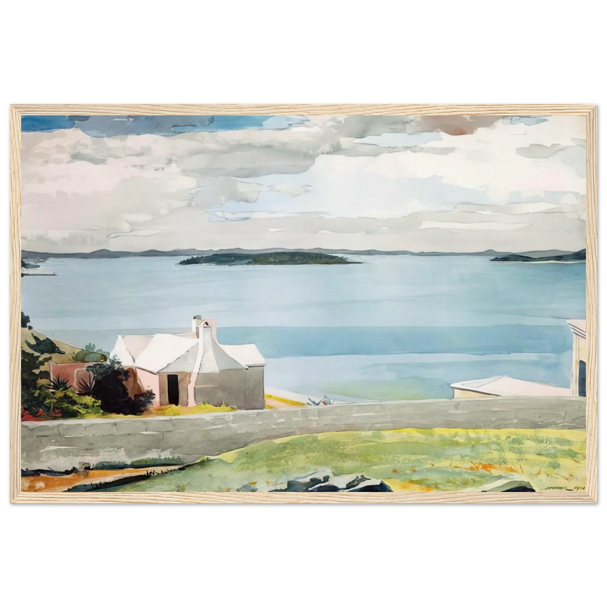 INLAND WATER BERMUDA Framed Poster | Winslow Homer Framed Prints Wall Art | Winslow Homer Store